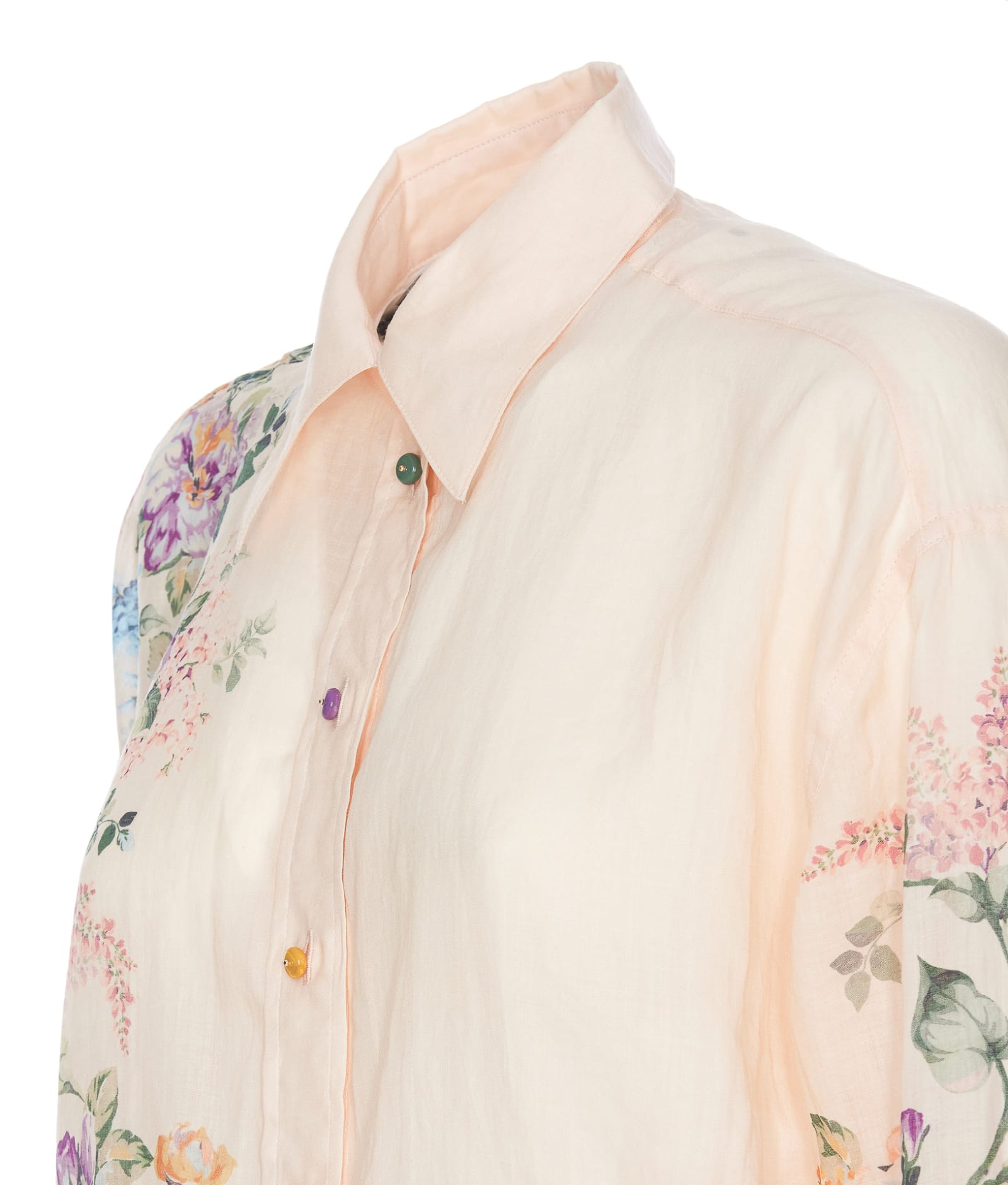 Shop Zimmermann Halliday Relaxed Shirt In White