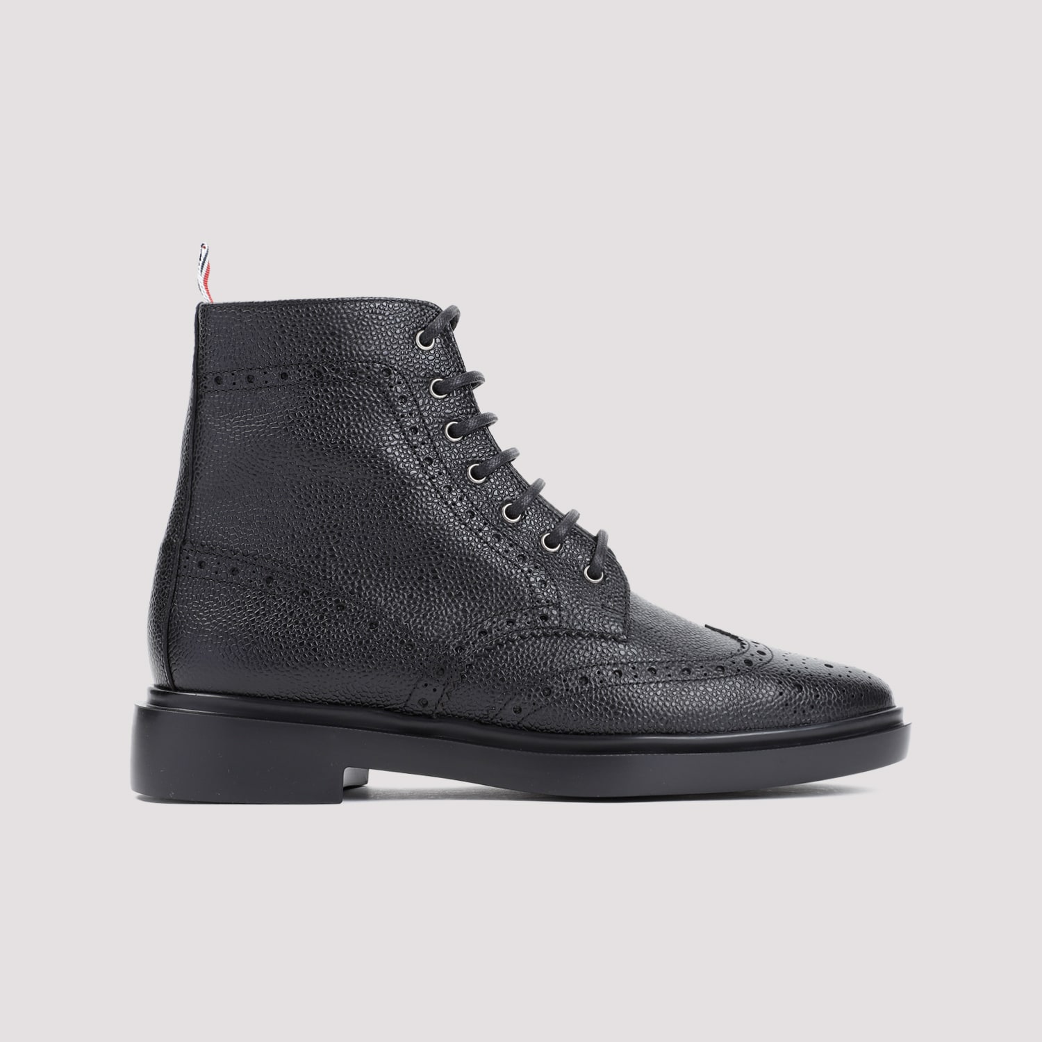 Shop Thom Browne Classic Wingtip Boot In Black