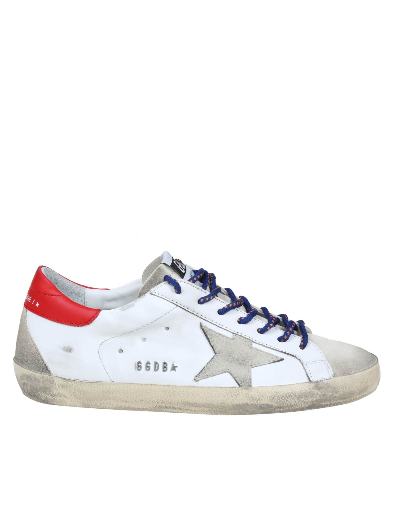 Golden Goose Superstar Sneakers In White Leather And Suede