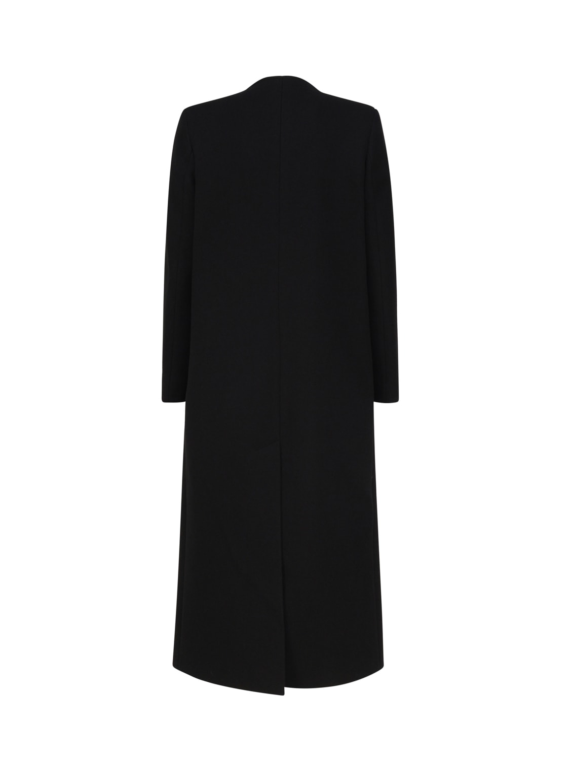 Shop Mariuccia Milano Long Single-breasted Coat In Black