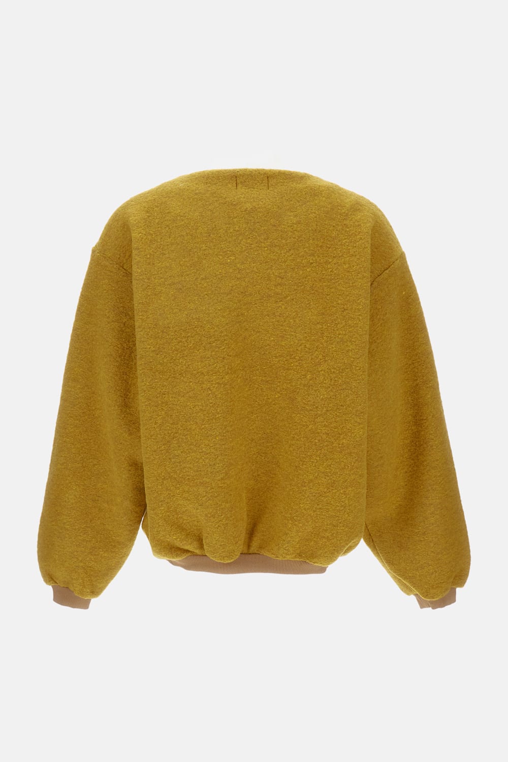 Tanaka Light Yellow Boxy Wool Sweater In Yellow