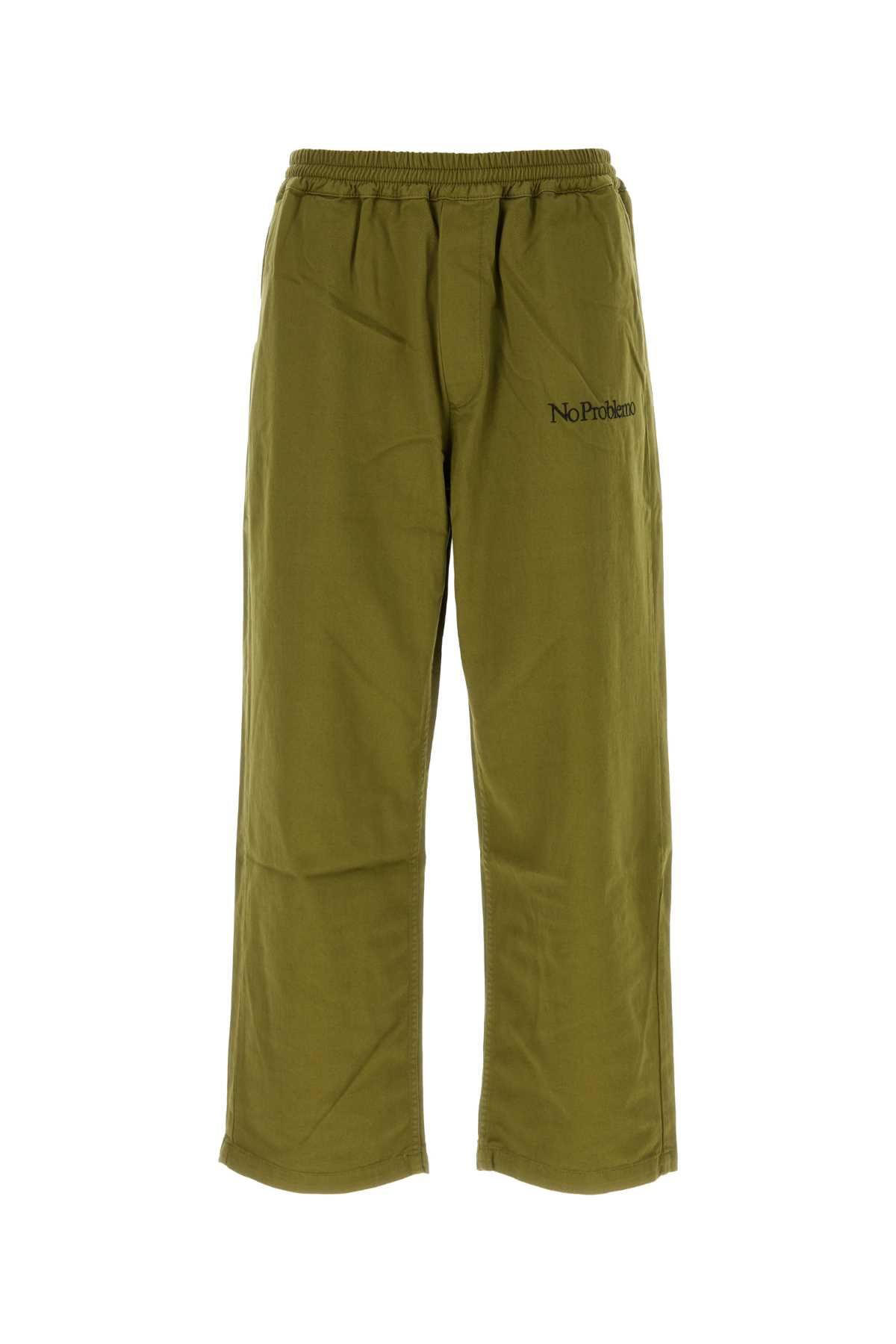 Olive Green Cotton Mini Problemo Pant