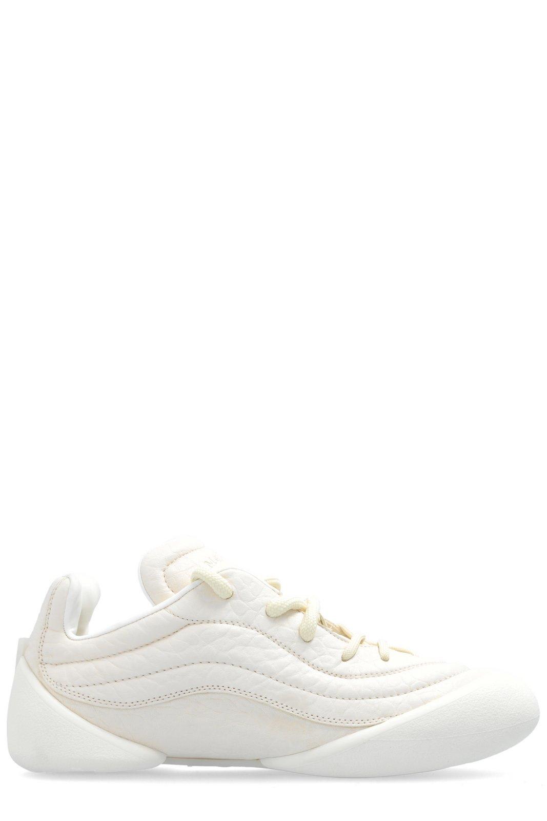 Shop Alexander Mcqueen Flexion Lace-up Sneakers In Bianco