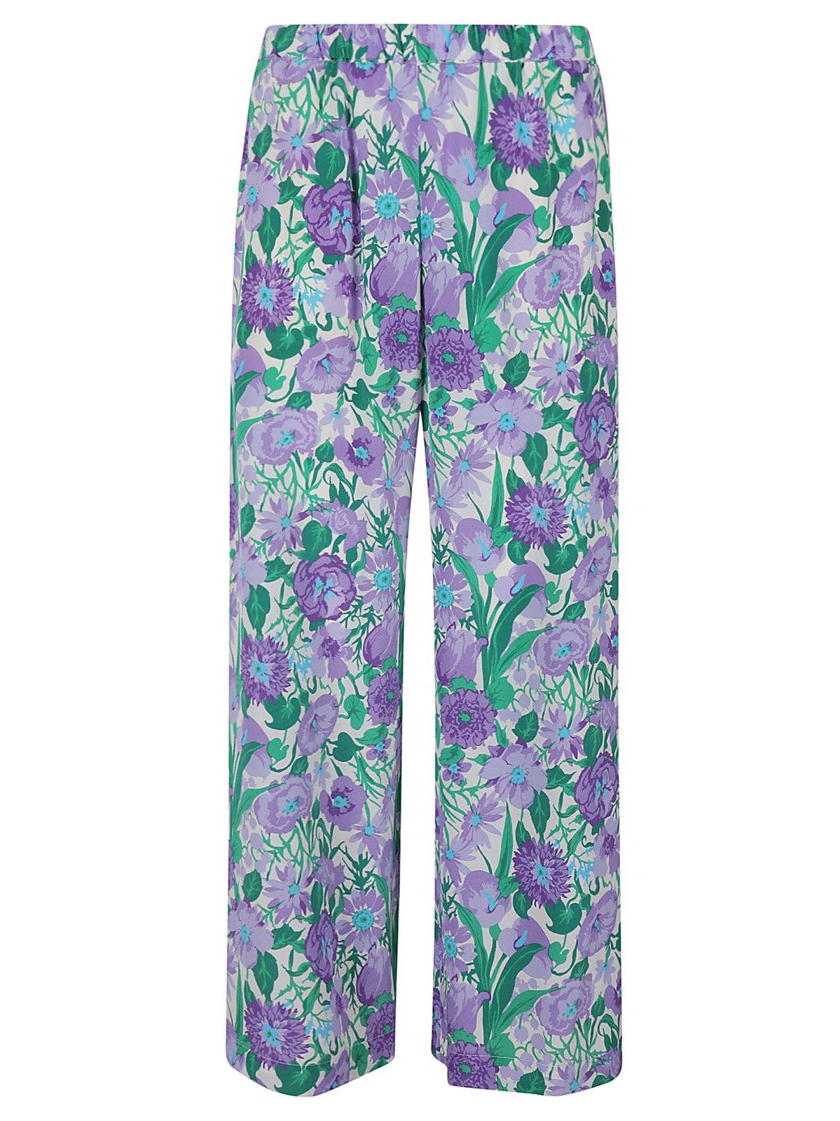 WEEKEND MAX MARA ALLOVER PRINTED TROUSERS