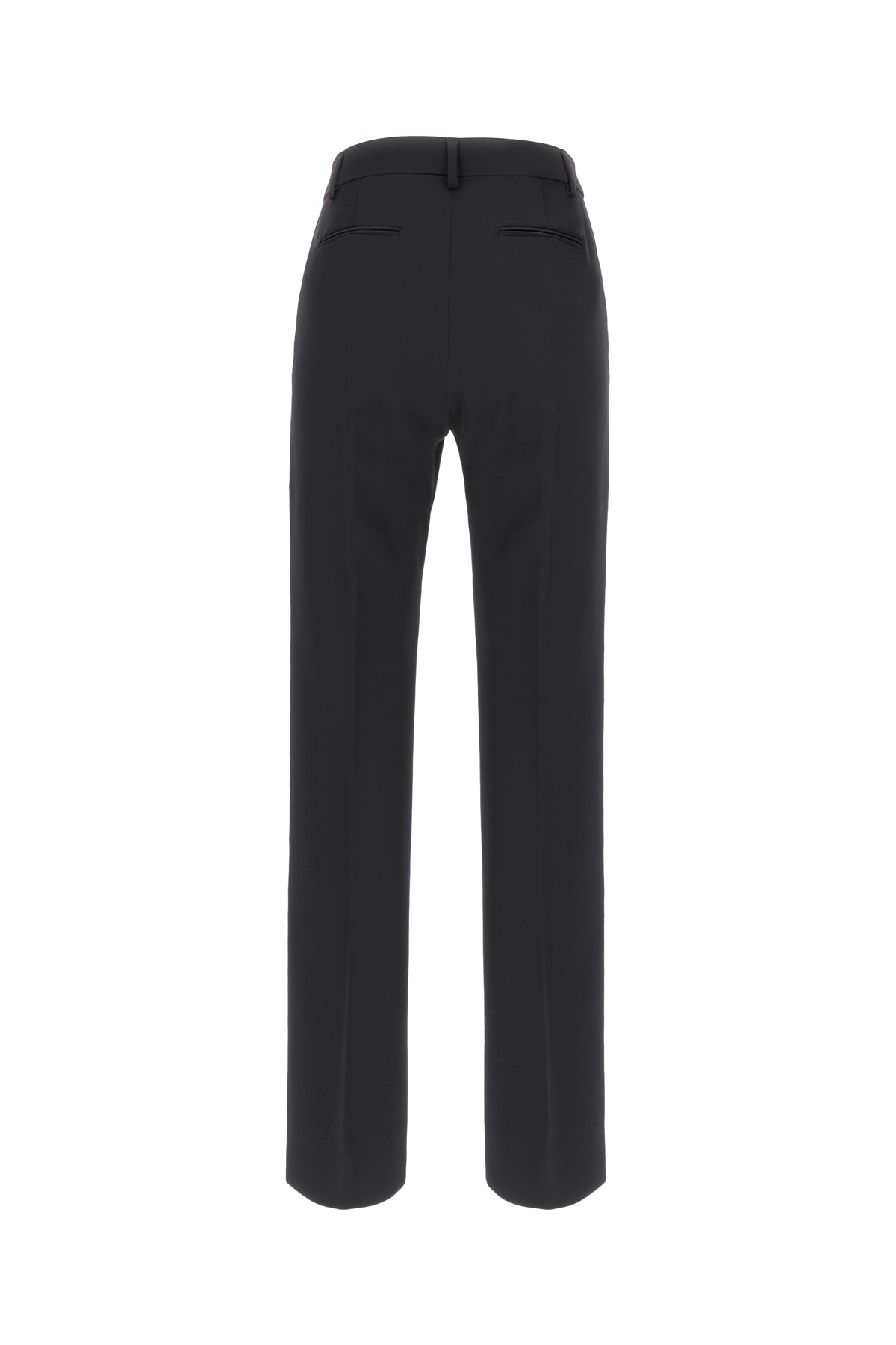 Shop Moschino Black Wool Pant In A0555