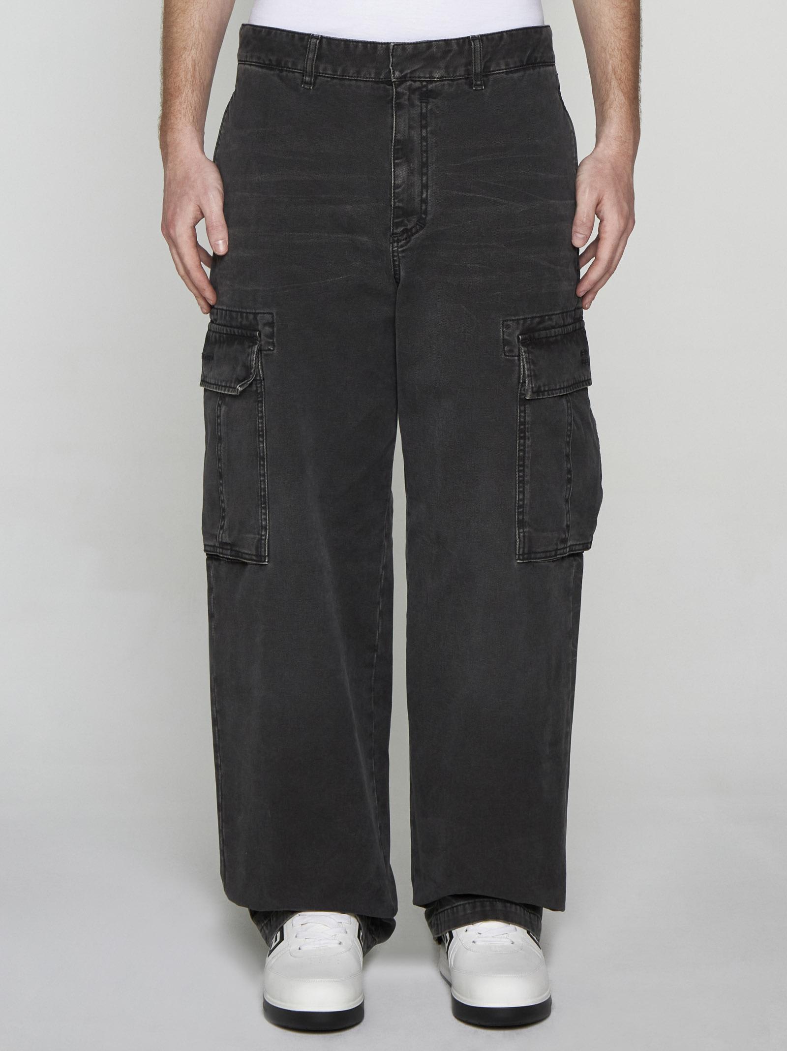 Shop Givenchy Cargo Jeans In Black