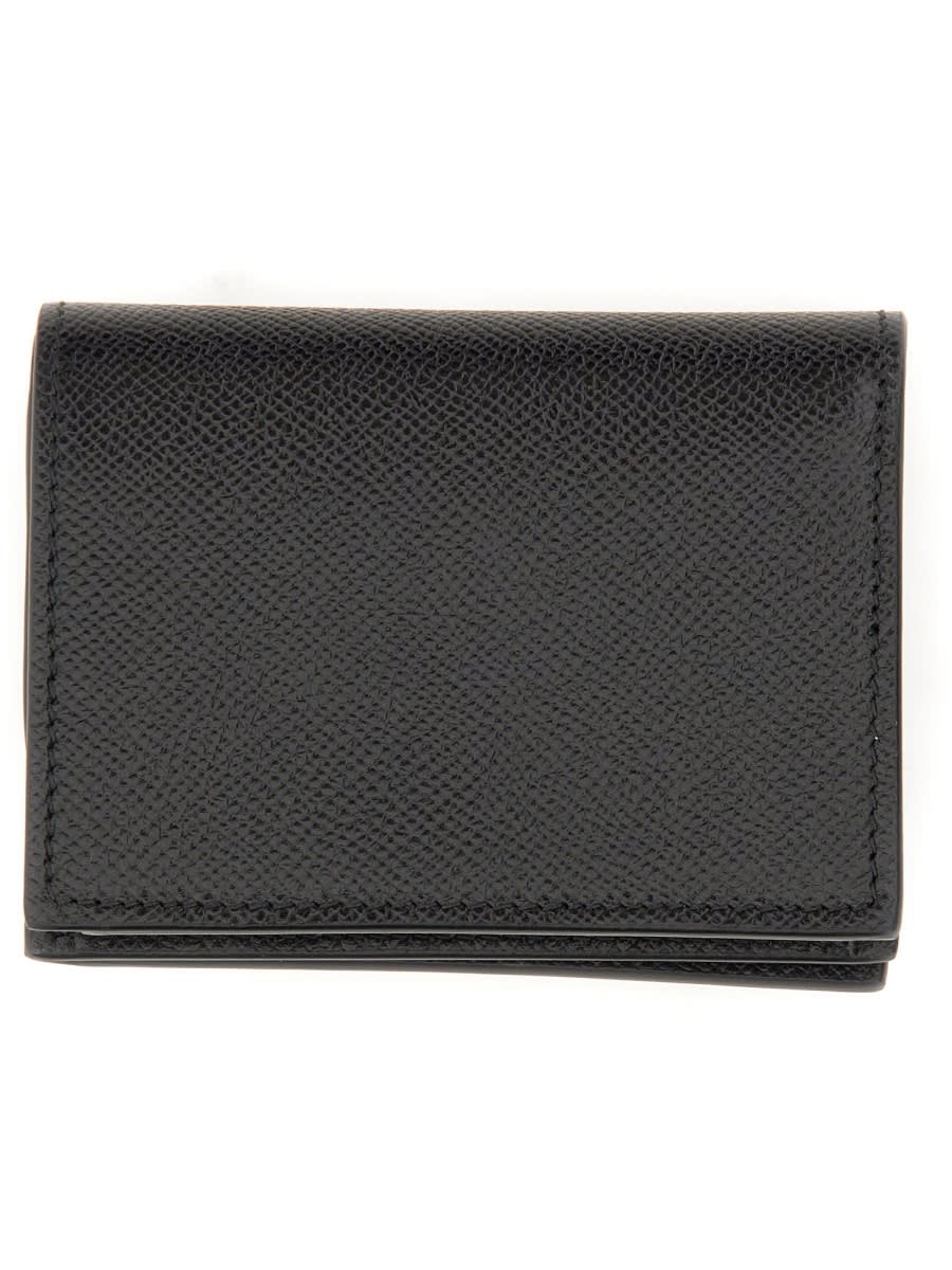 Ferragamo Portafoglio Mini Con Logo In Black