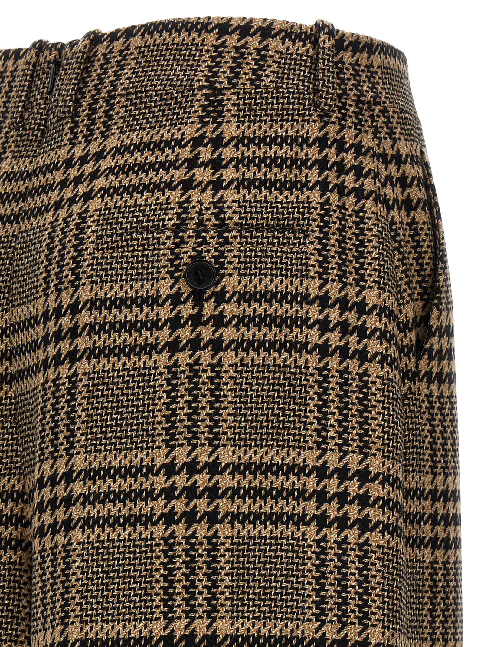 Saint Laurent Prince Of Wales Skirt In Multi