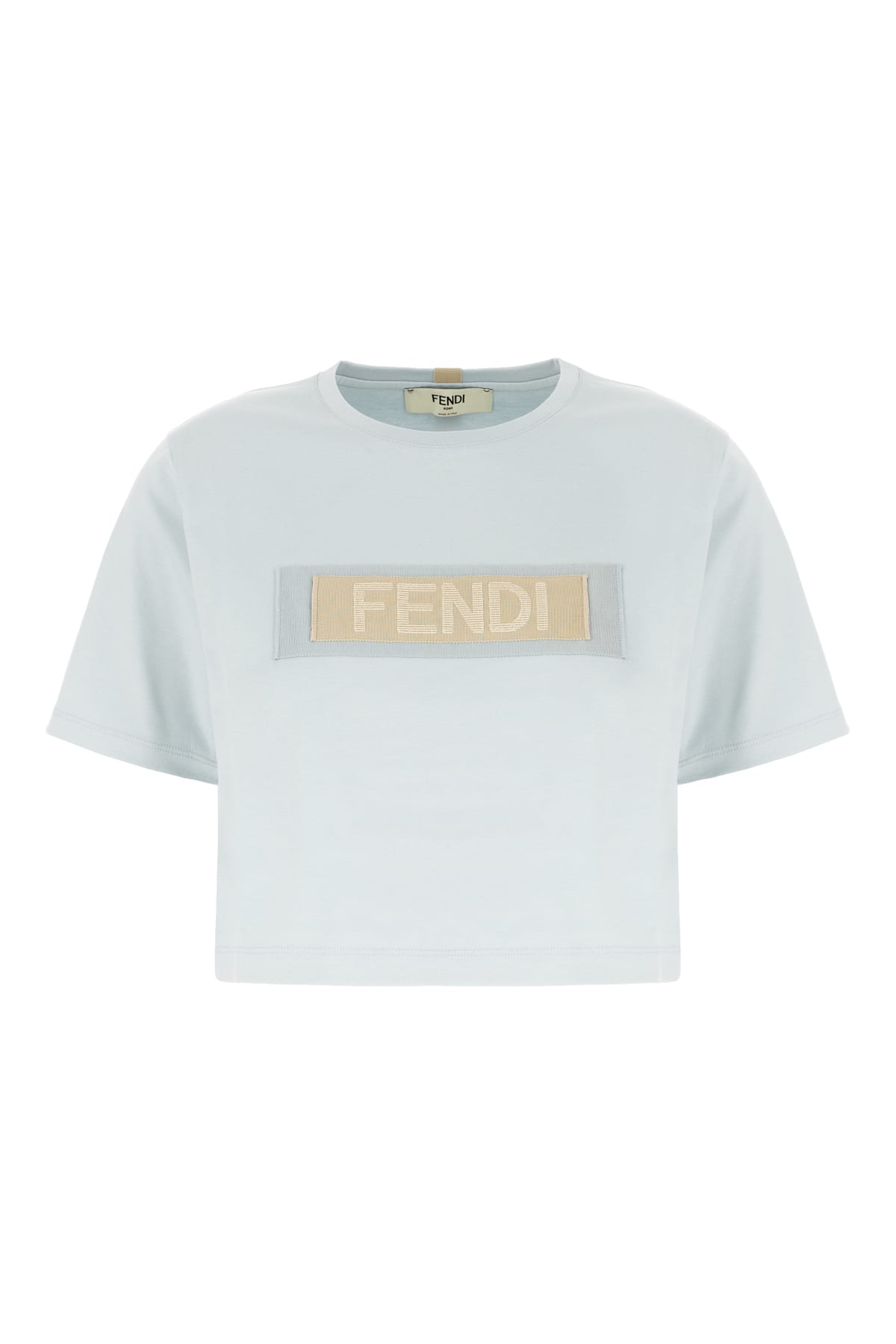 Pastel Light Blue Cotton T-shirt