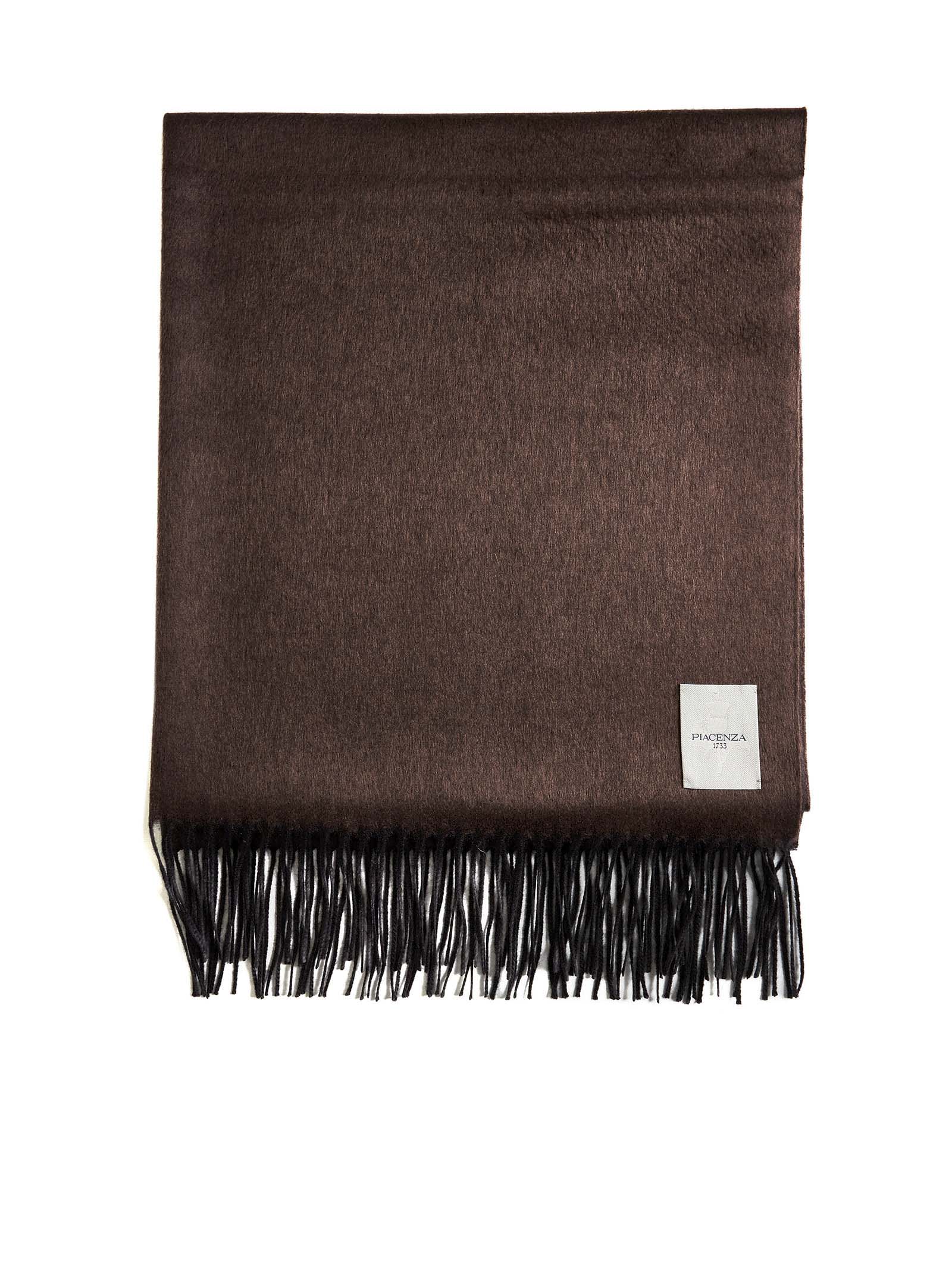 Piacenza Cashmere Scarf In Brown /grey