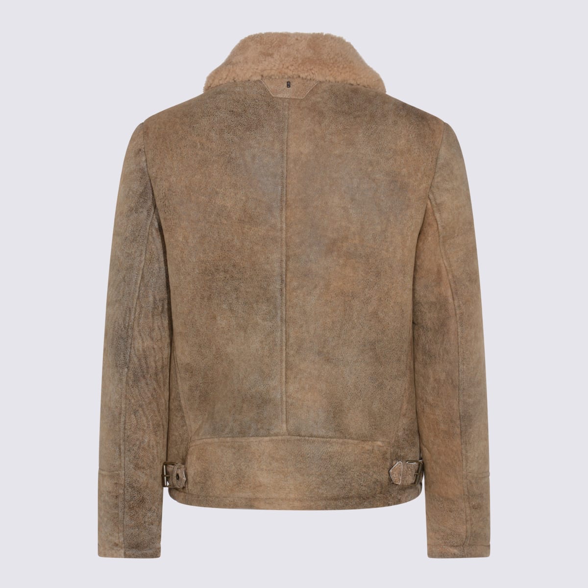 Salvatore Santoro Brown Leather Jacket In Brown