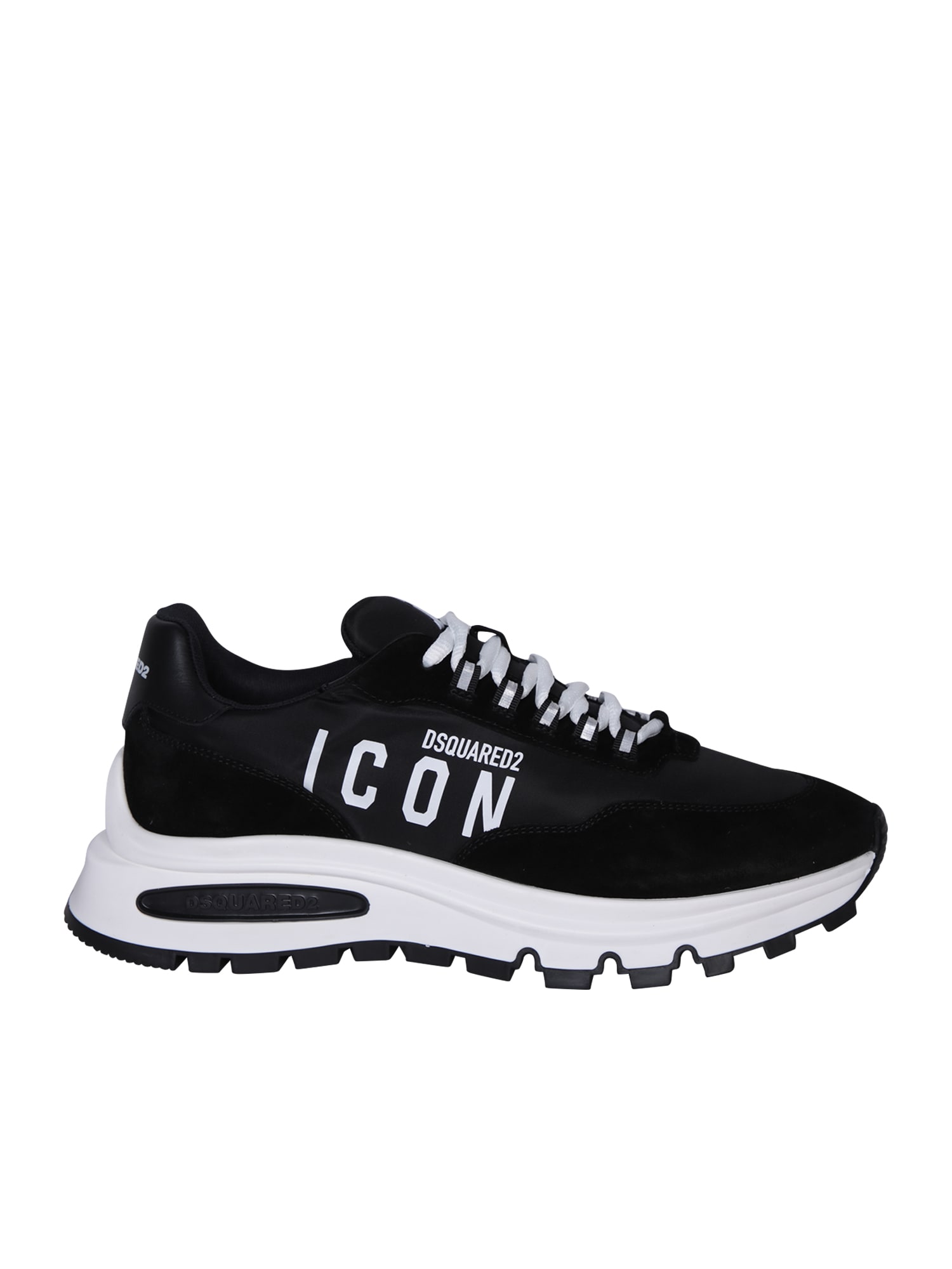 Shop Dsquared2 Be Icon Black Sneakers