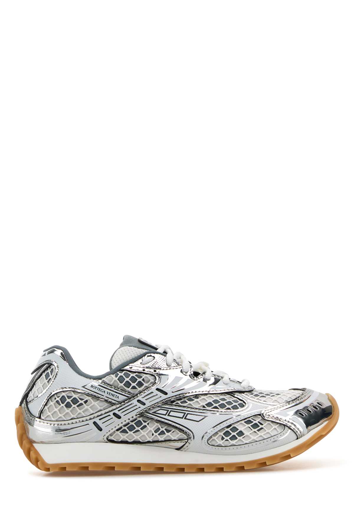 Bottega Veneta Multicolor Orbit Sneakers In Silverwhiteopwrub