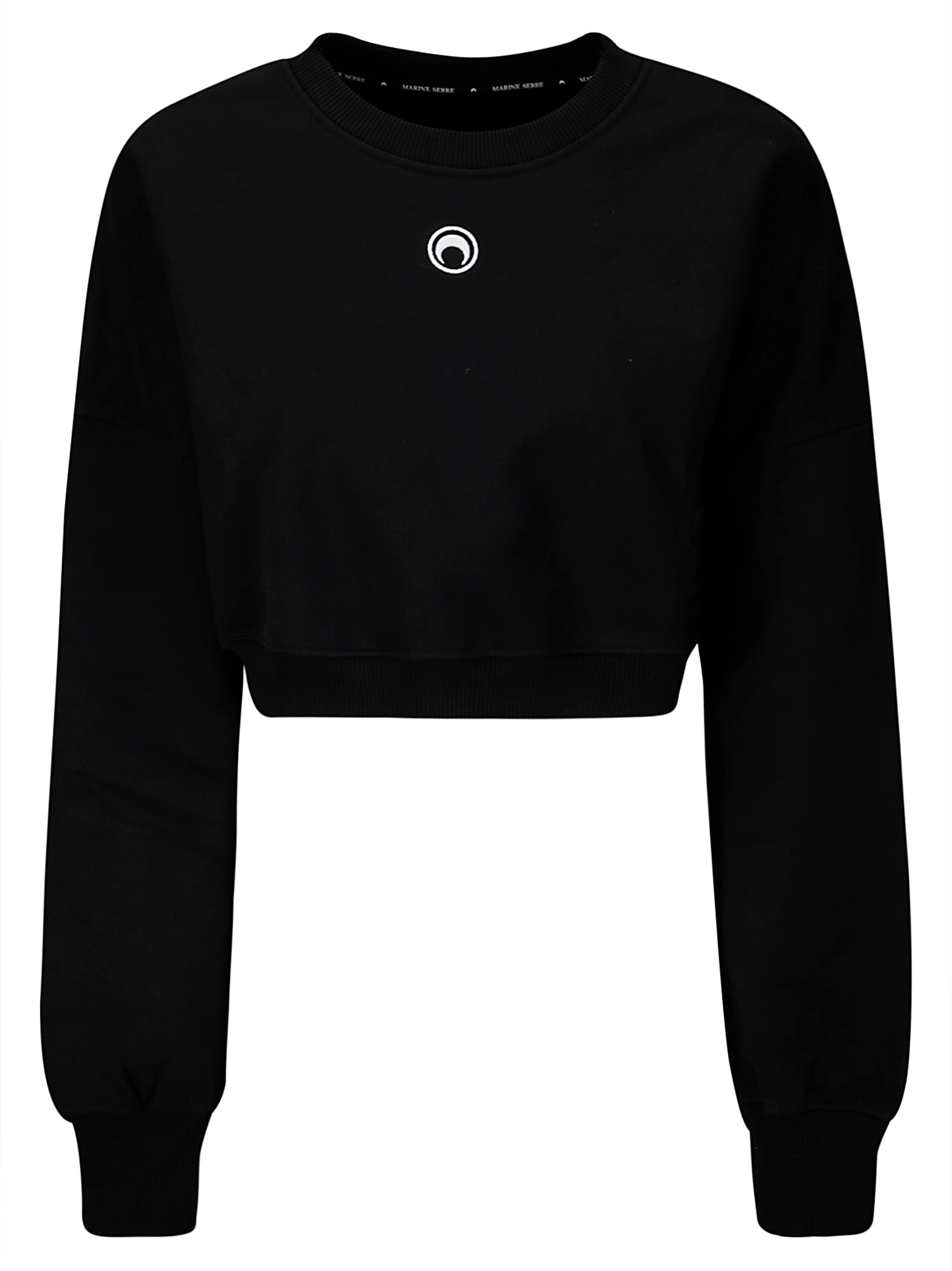 Moon Logo Fleece Cropped Sweatshirt