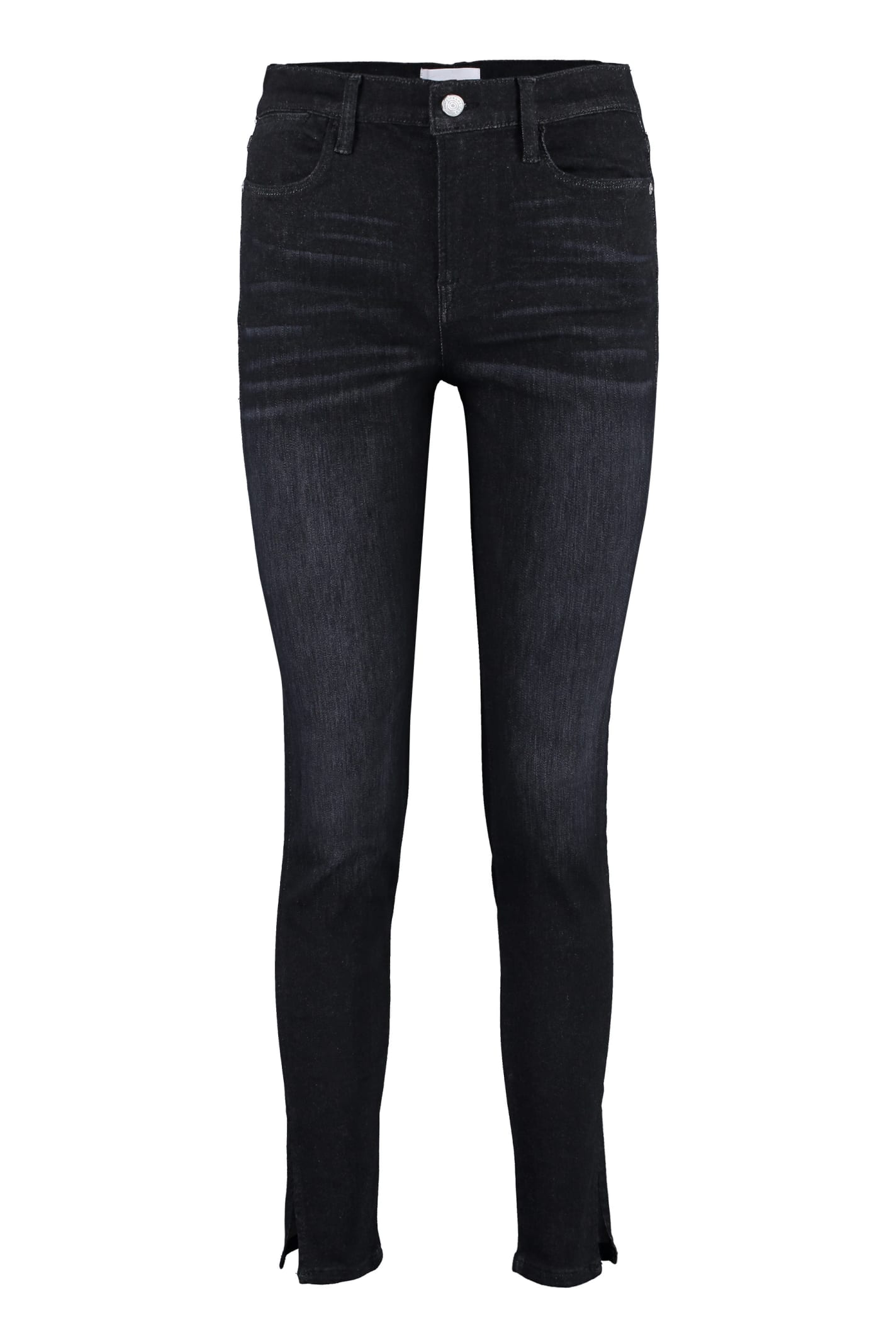 FRAME LE SHAPE HIGH-RISE SKINNY-FIT JEANS