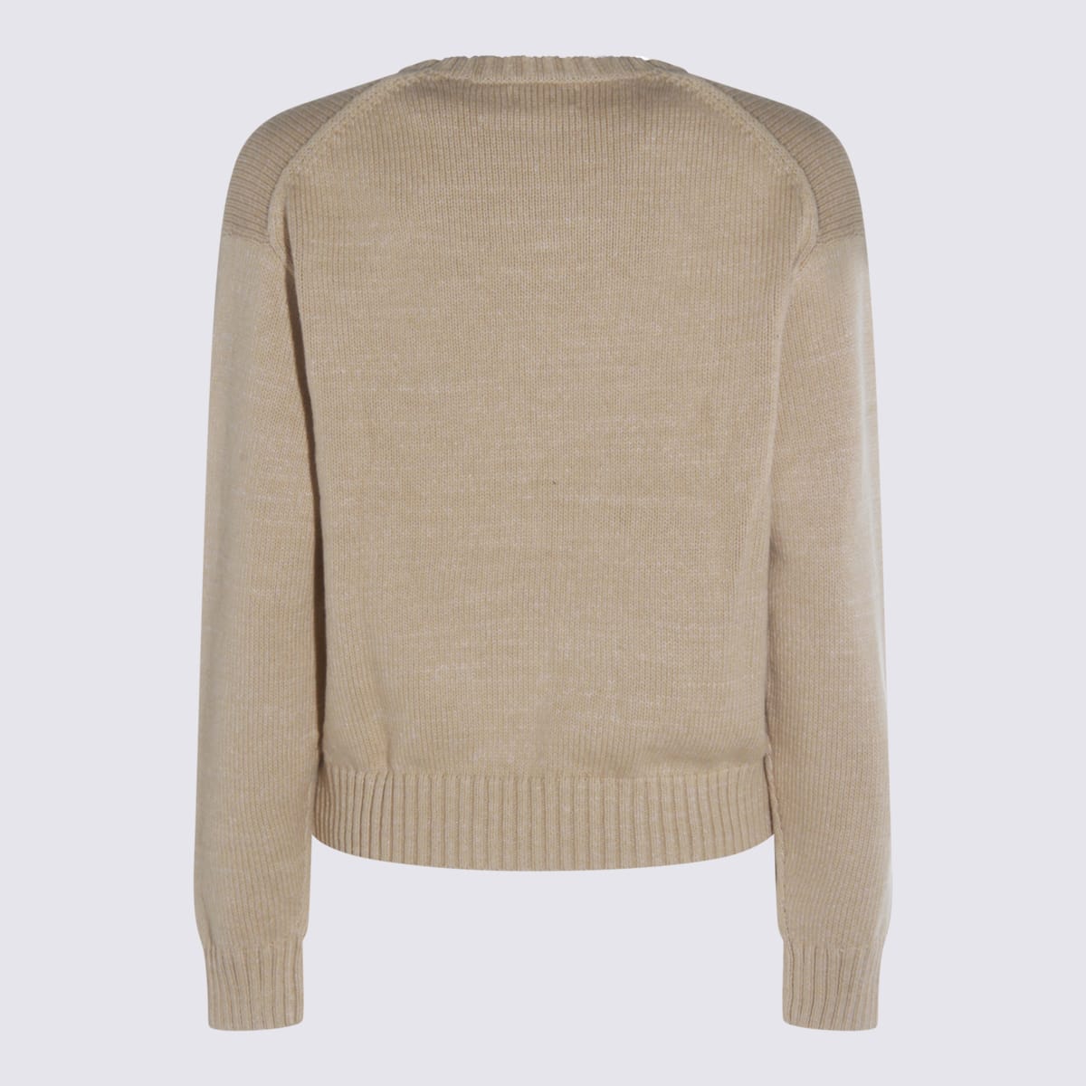 Ralph Lauren Beige Cotton Knitwear In Multi