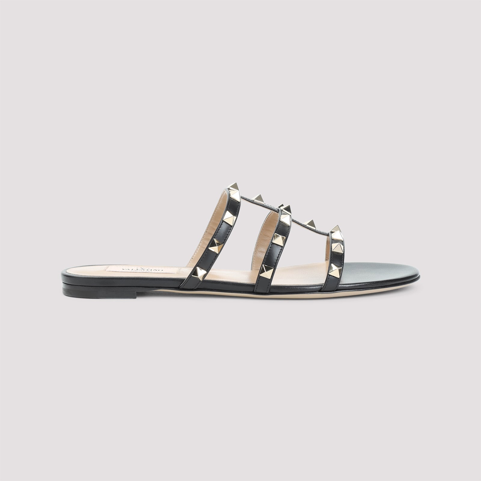Shop Valentino Rockstud Slide Sandals