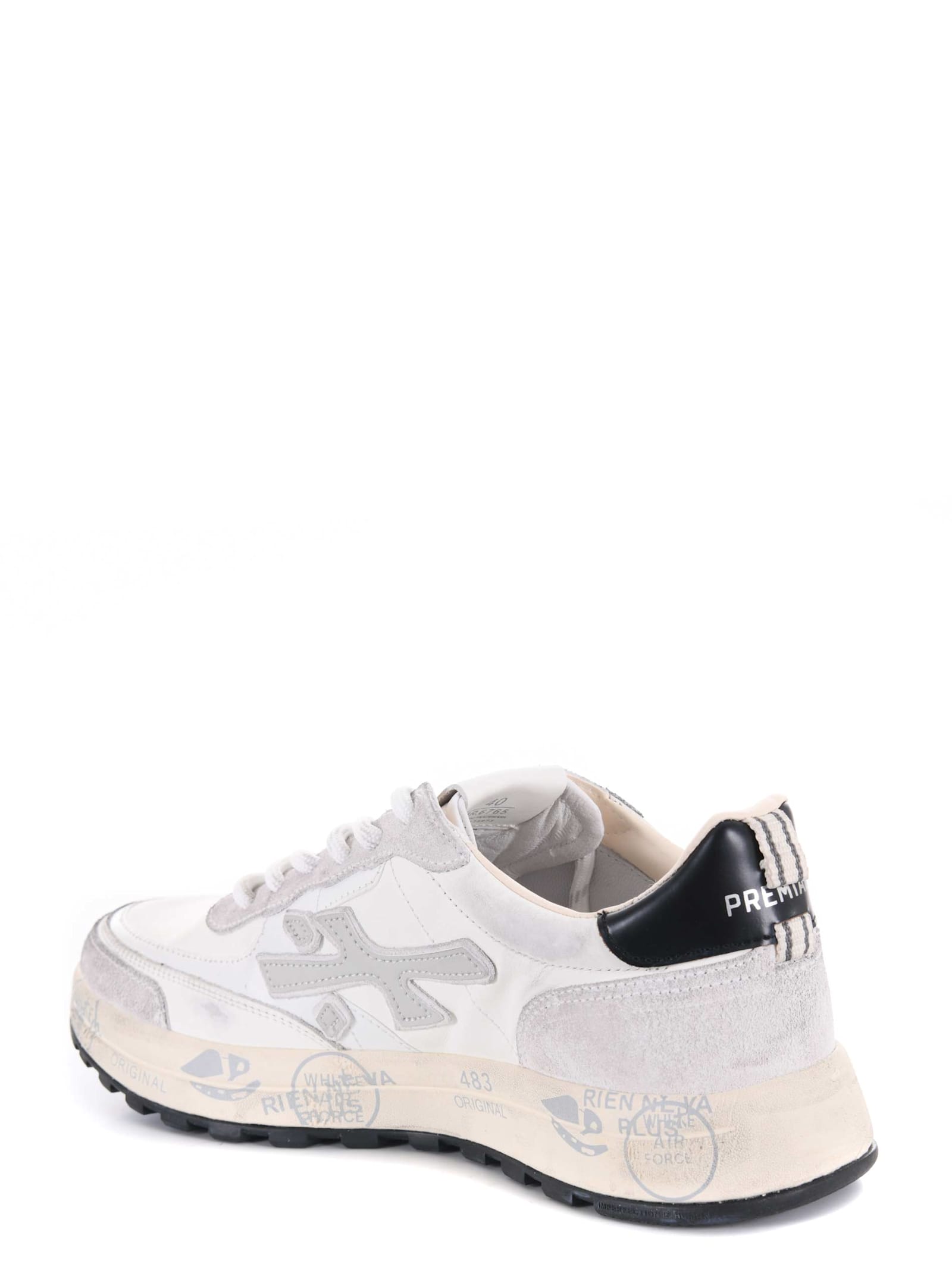 Shop Premiata Sneakers In White