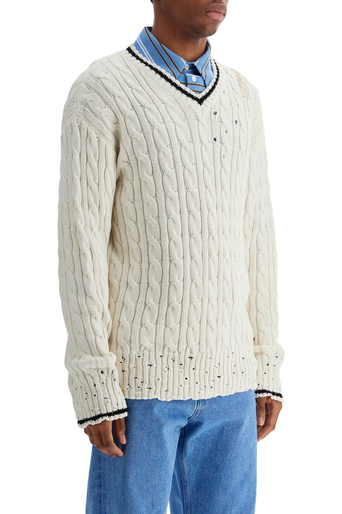 MARNI V NECKLINE SWEATER