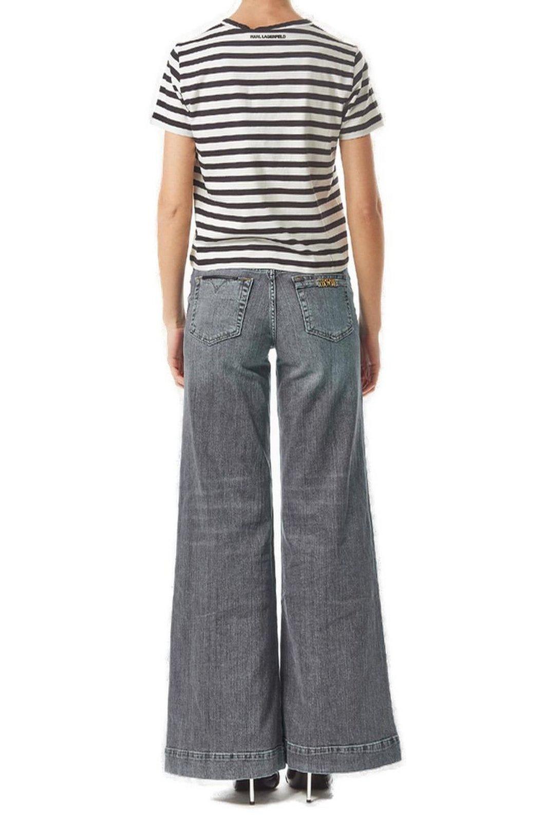 Shop Karl Lagerfeld Ikon Stripe Boxy T-shirt