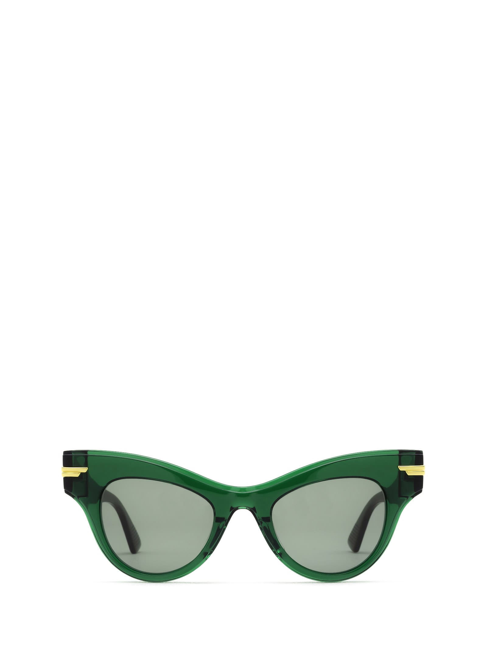Bottega Veneta Eyewear Bottega Veneta Bv1004s Green Sunglasses