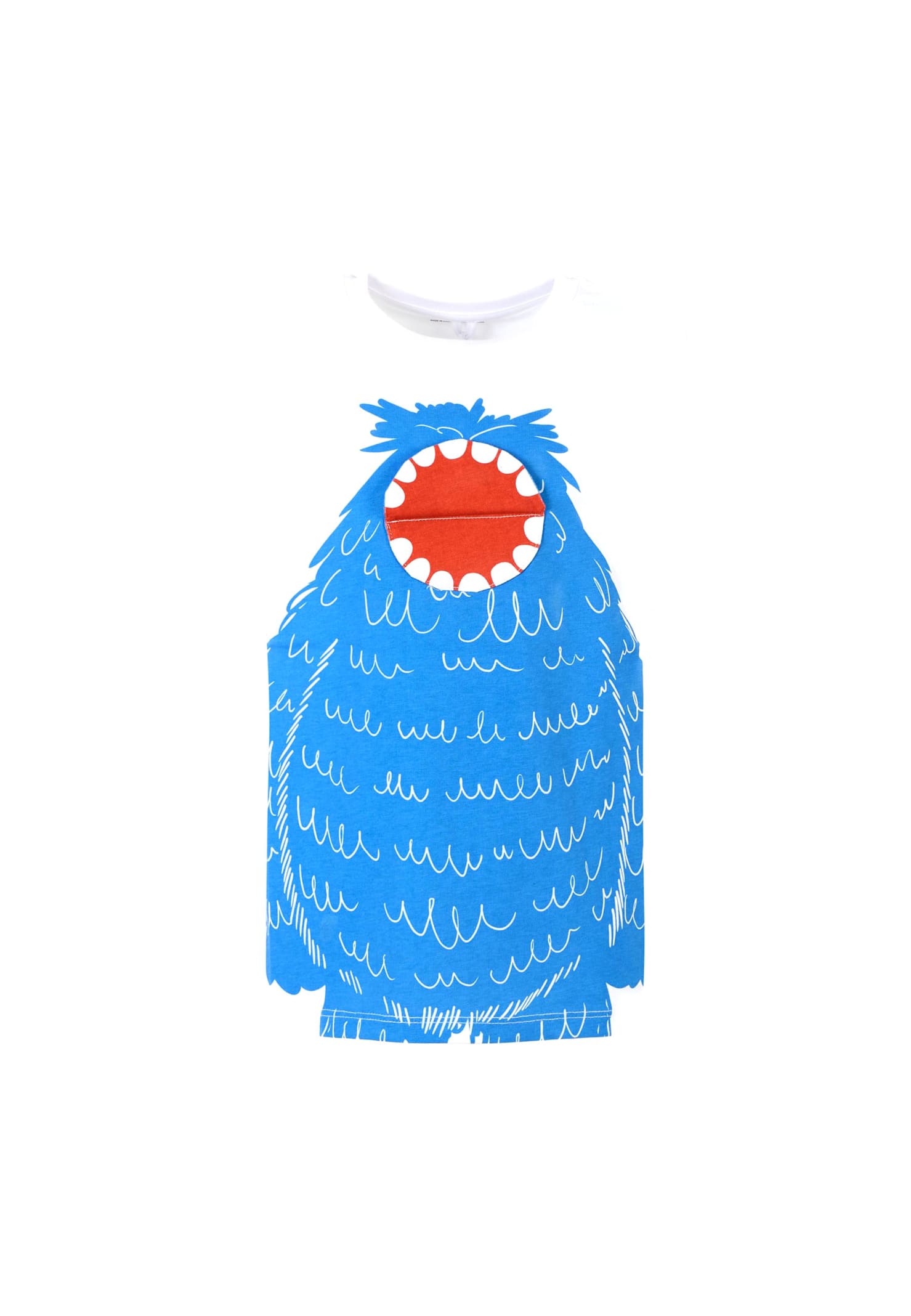 Stella Mccartney White T-shirt For Boy With Yeti Print In White