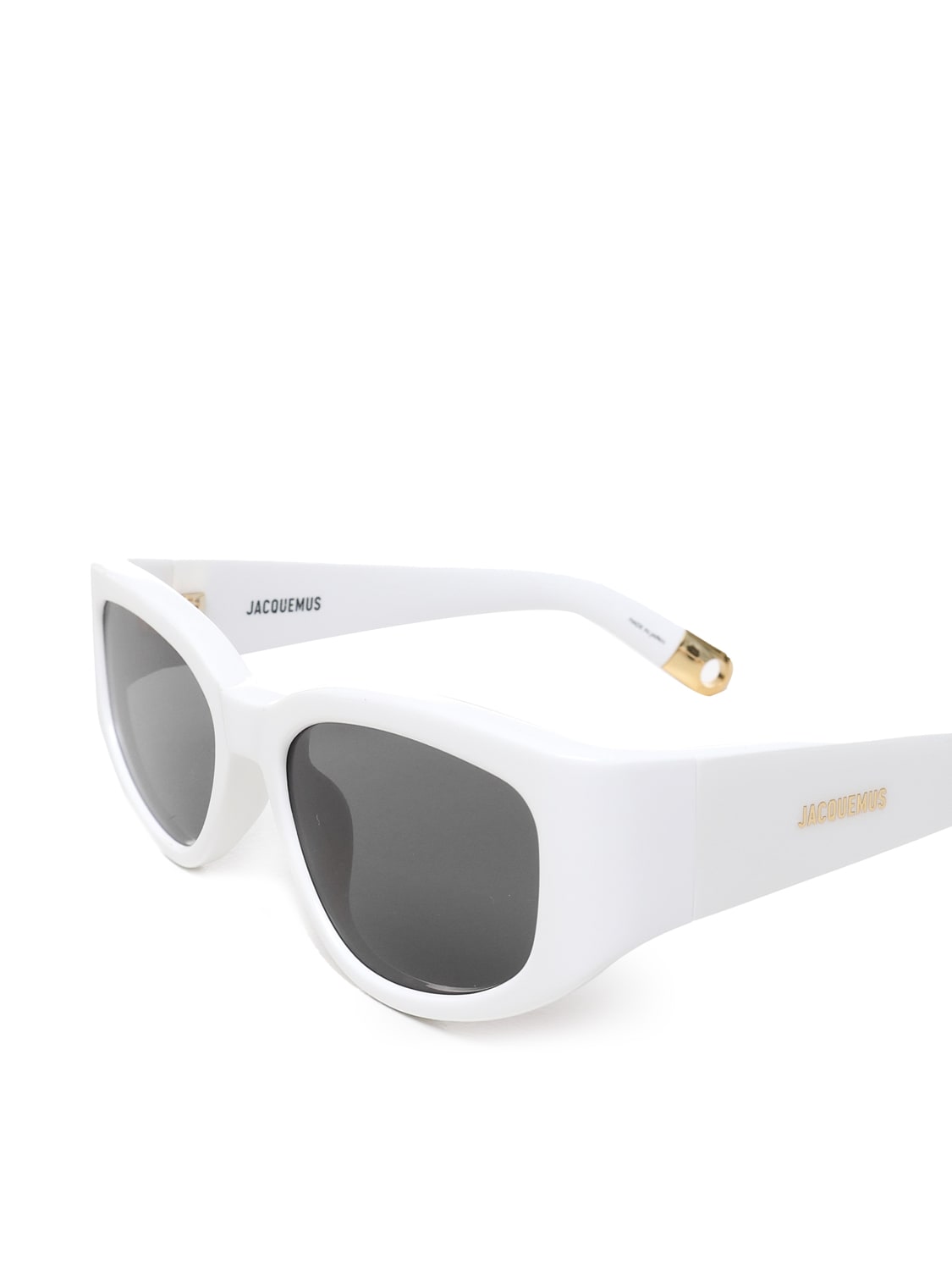 Shop Jacquemus Gala Acetate Sunglasses In White