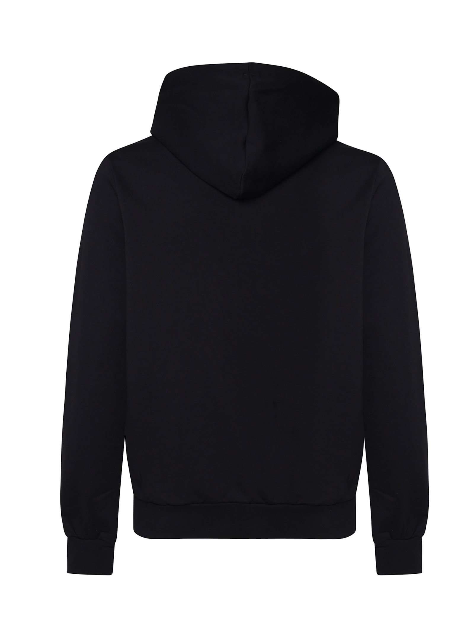 Shop John Richmond Cotton Sweatshirt With Hood In Black