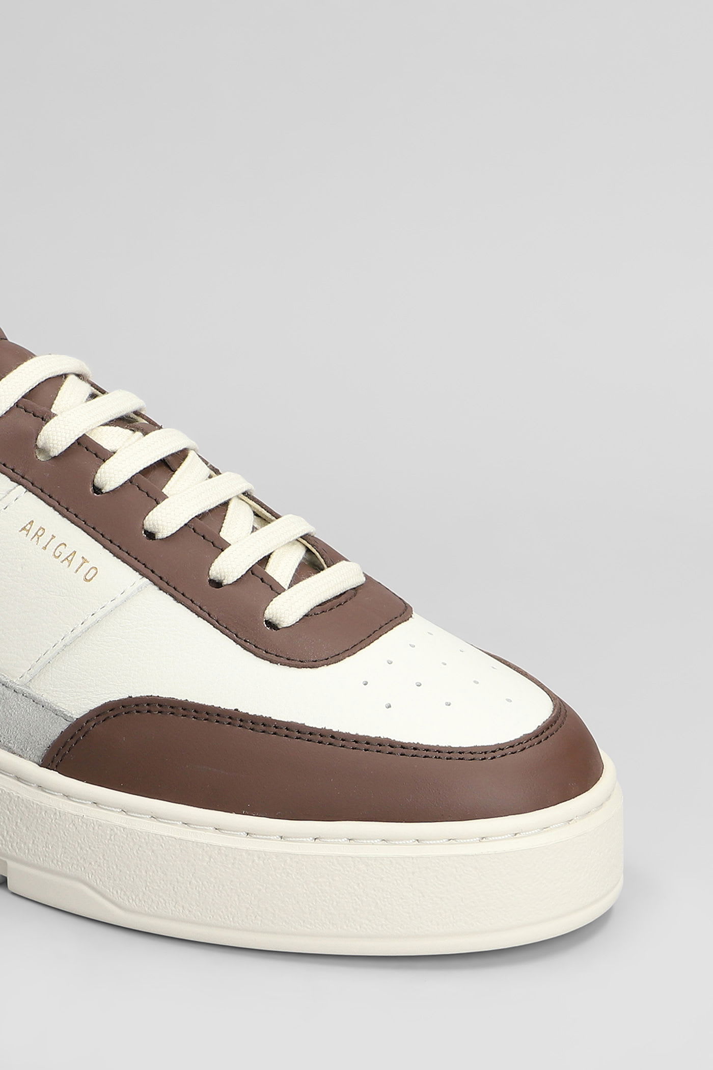 Axel Arigato Orbit Vintage Sneakers In Grey Leather In Brown