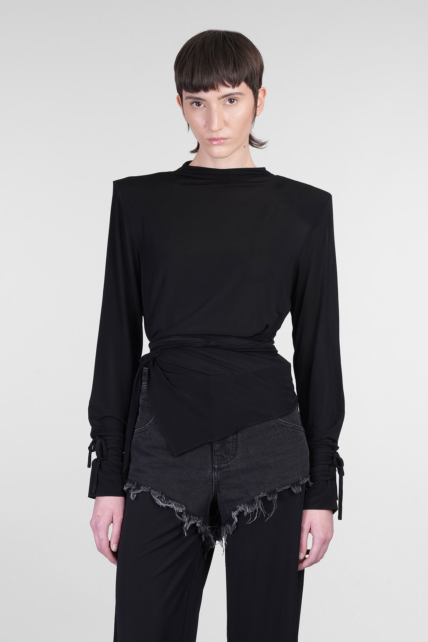 Topwear In Black Viscose