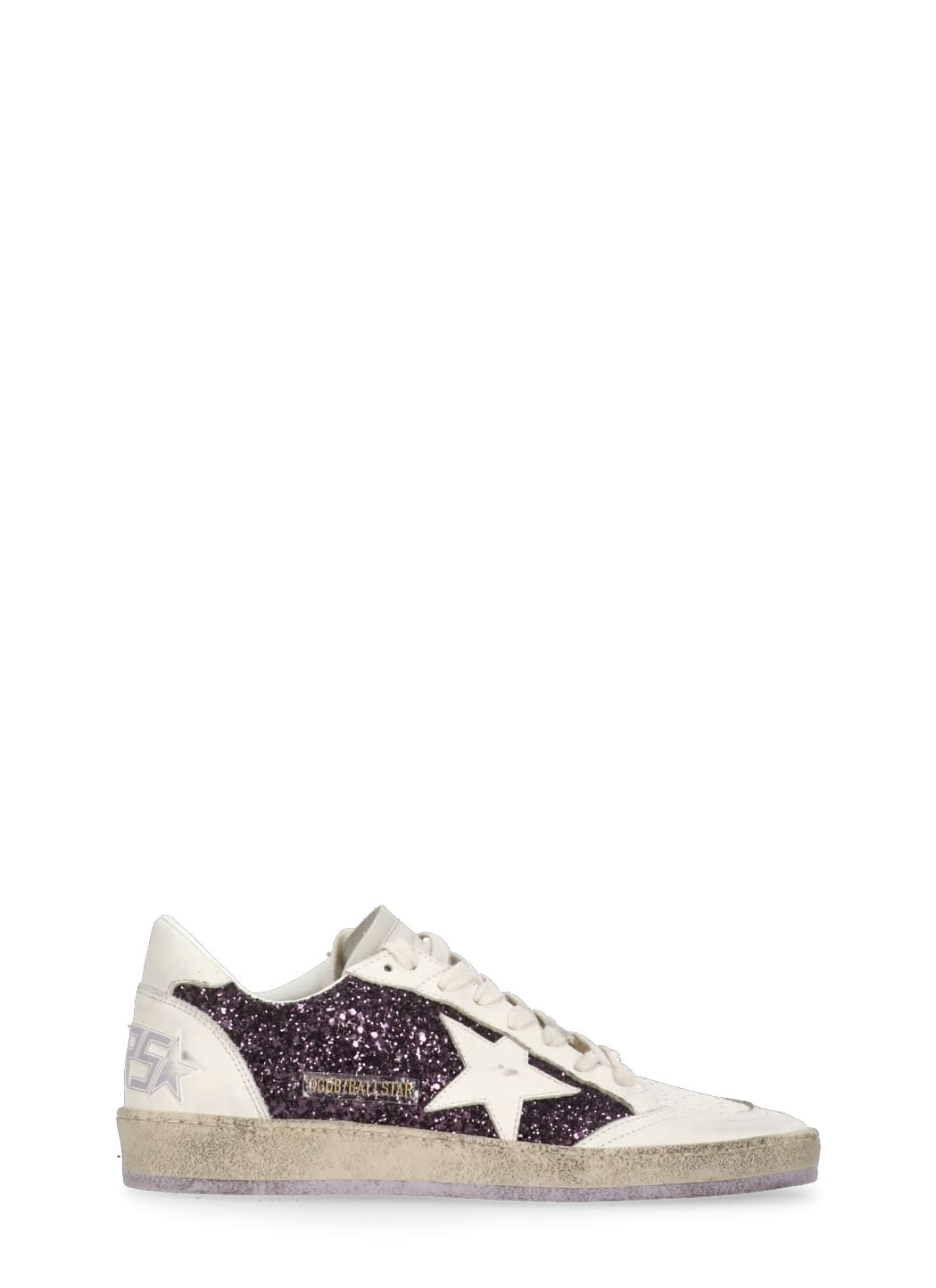 Golden Goose Iconic Star Low Top Sneakers In Purple