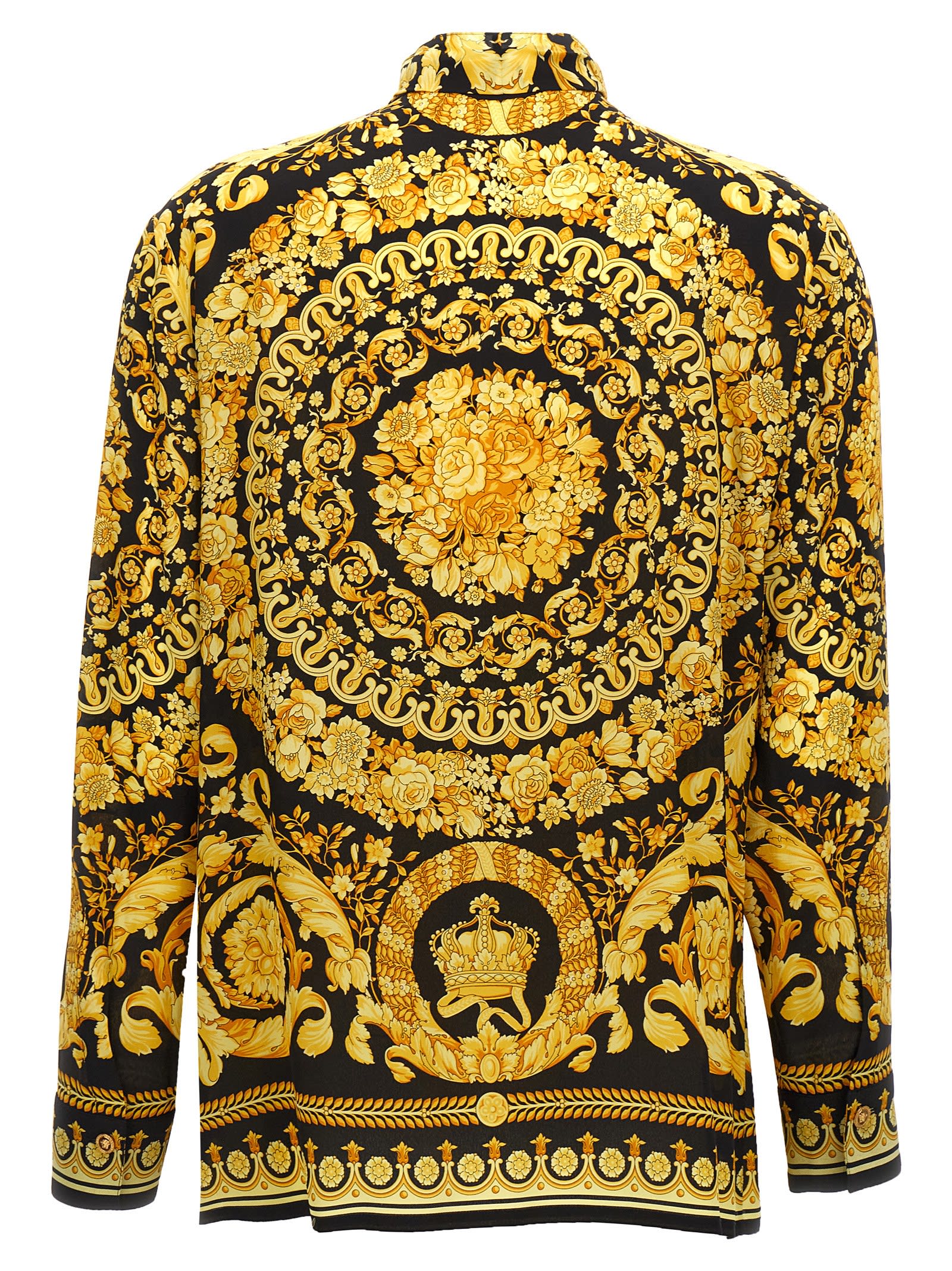 Shop Versace Barocco Shirt In Multicolor