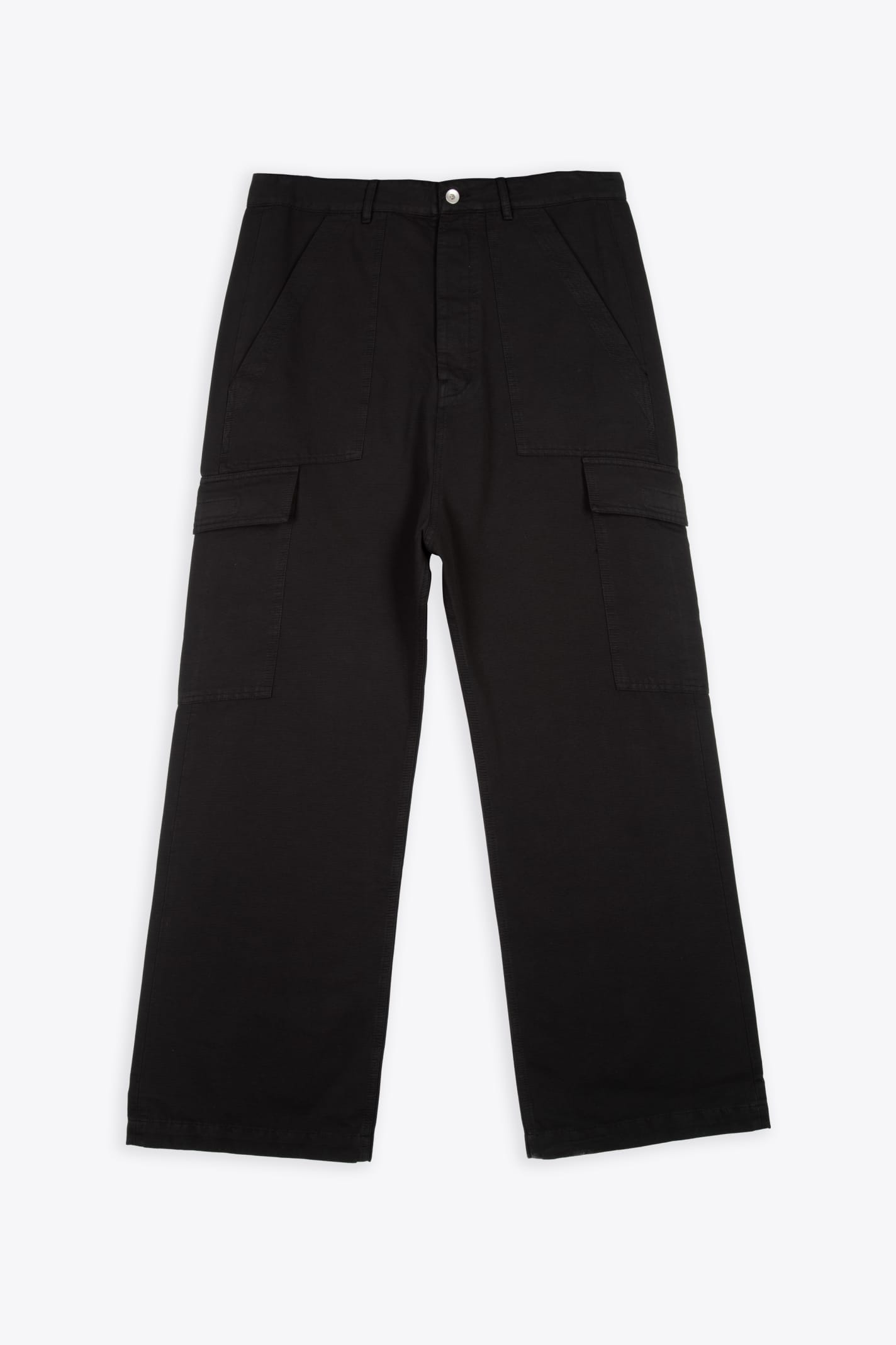 Shop Drkshdw Cargo Trousers Black Cotton Cargo Pant - Cargo Trousers In Nero