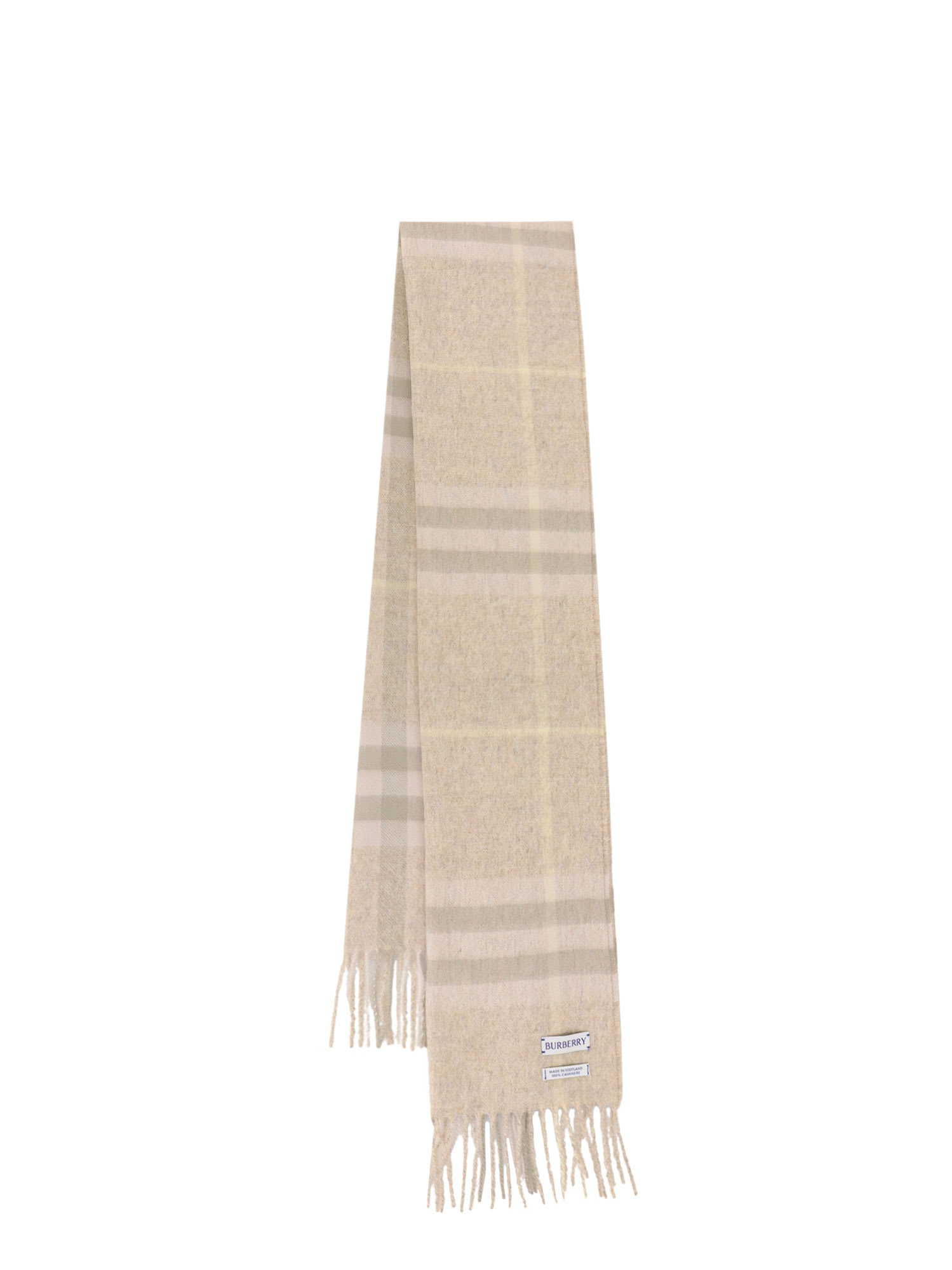 Shop Burberry Scarf In Beige