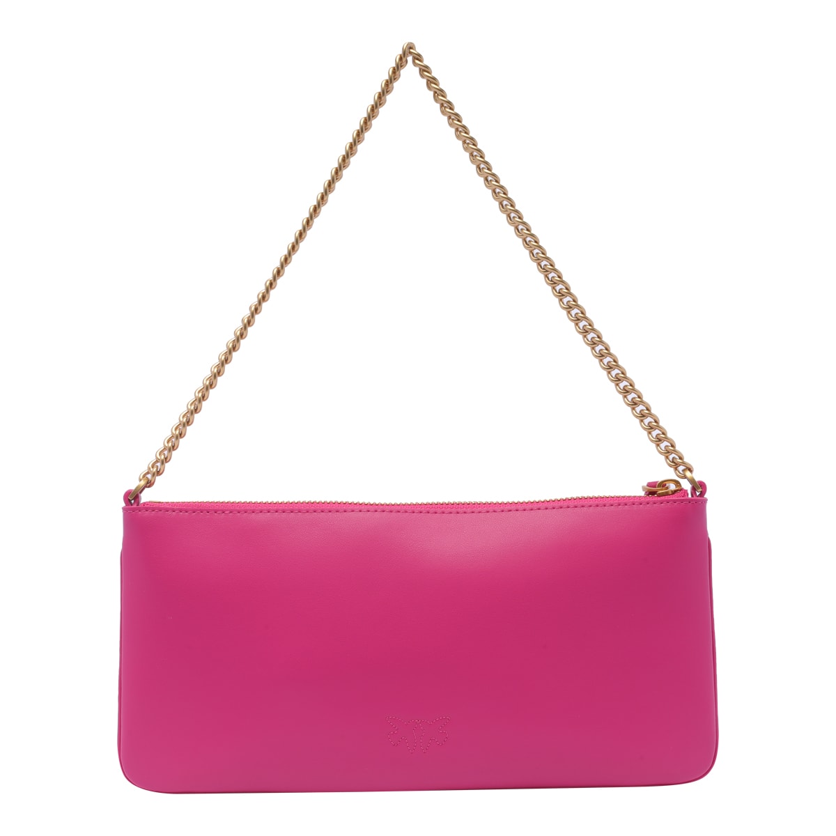 Shop Pinko Classic Flat Love Simply Bag In Fuchsia