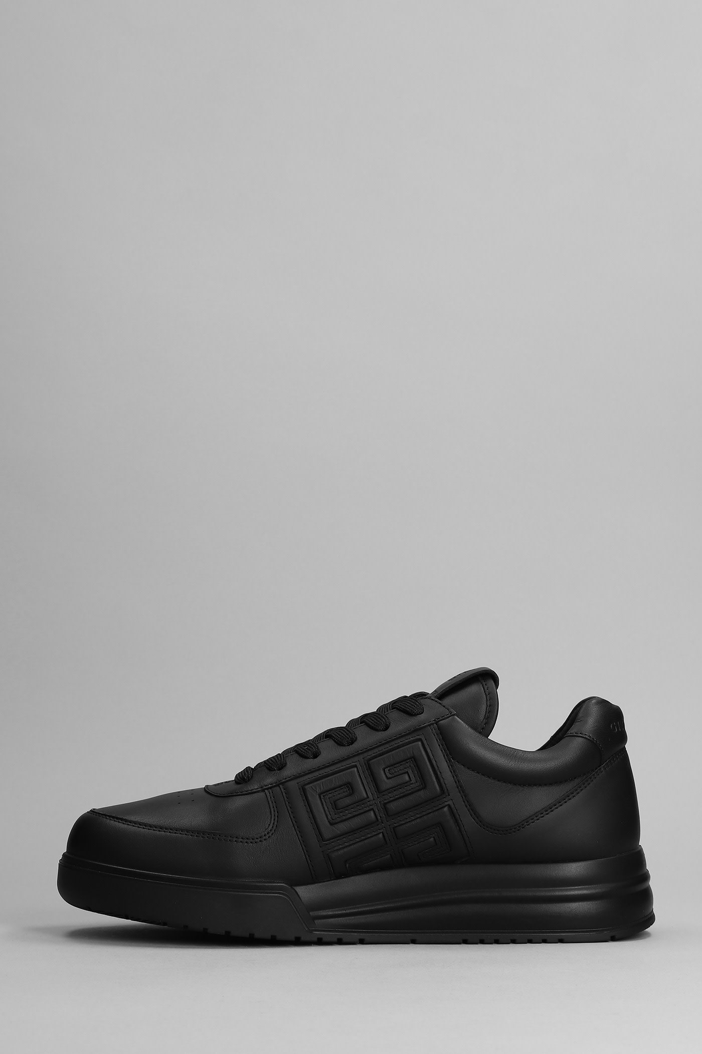 Shop Givenchy G4 Low Sneakers In Black Leather