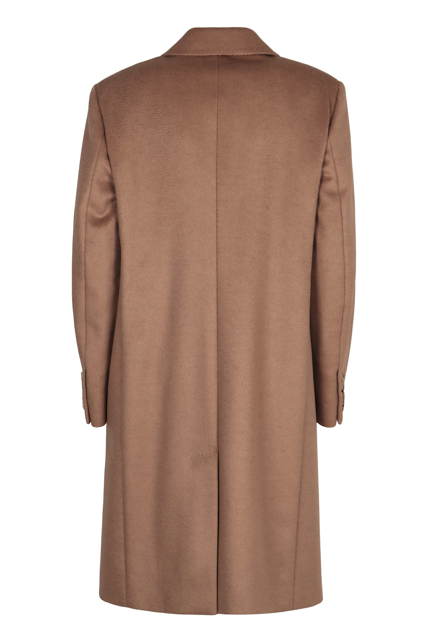 Max Mara Double-breasted Coat In Camel In Brown
