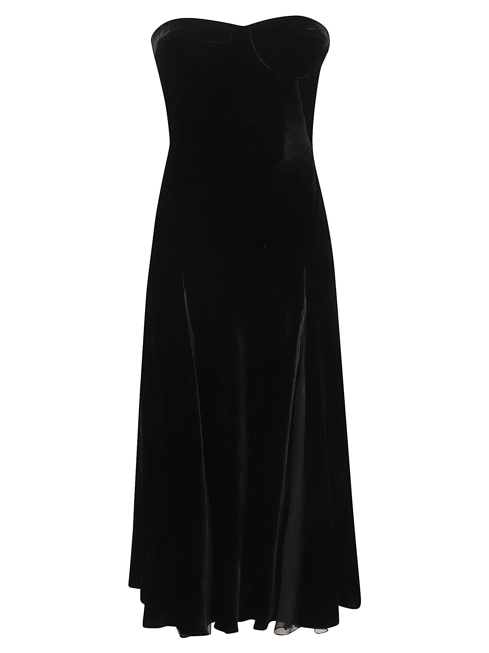 Shop Ermanno Scervino Long Dress In Black