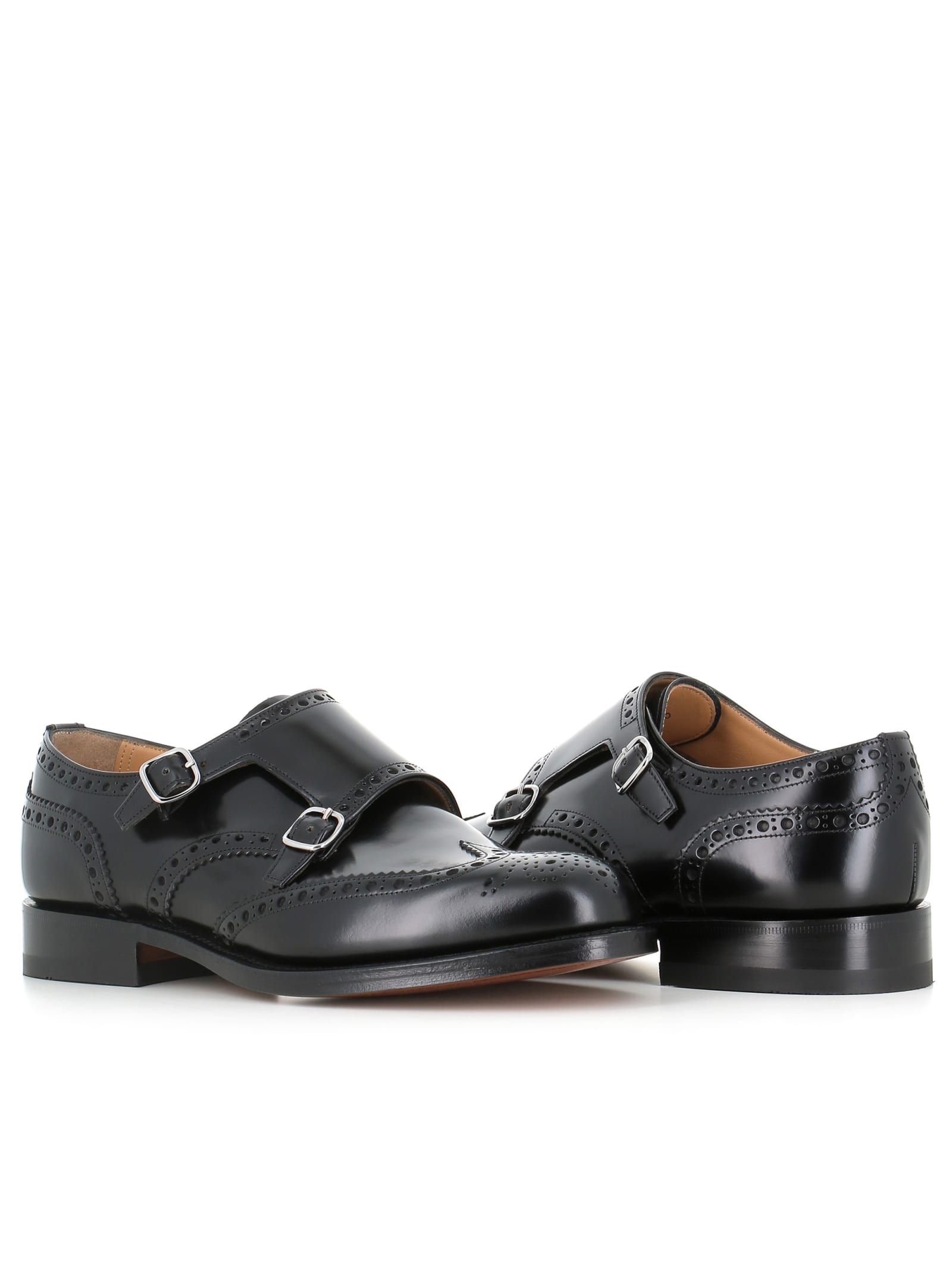 Shop Church's Buckle Pitchford In Black