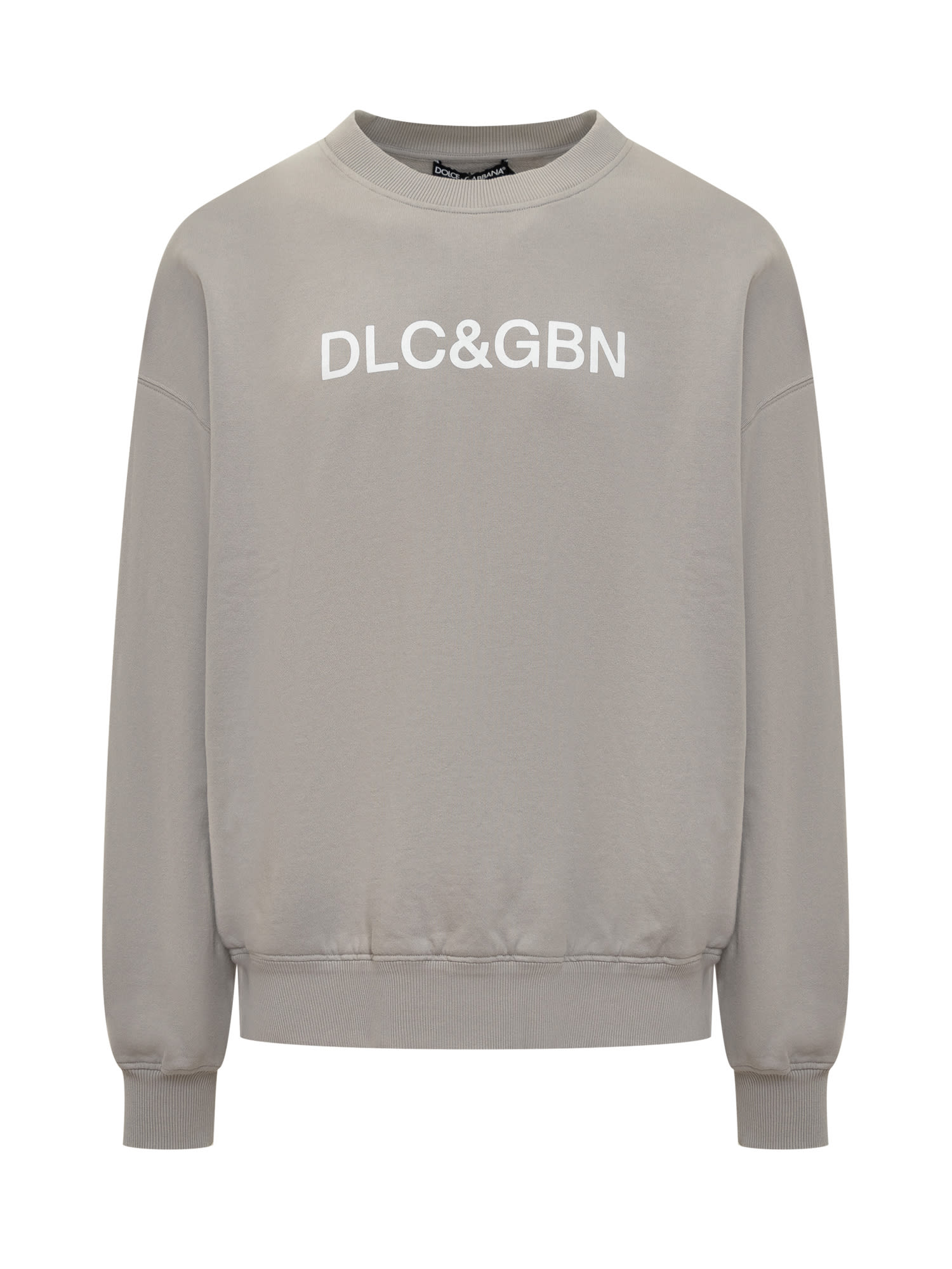 Dolce & Gabbana Sweatshirt With Logo In Grigio Chiaro 5