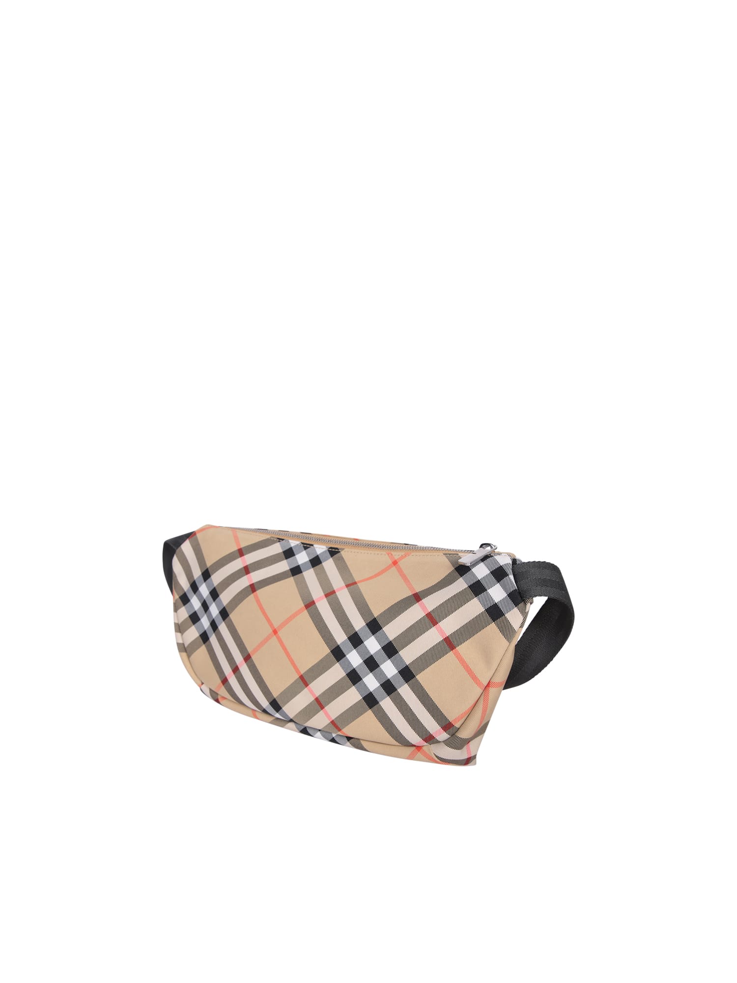 Shop Burberry Archive Check Beige Bum Bag