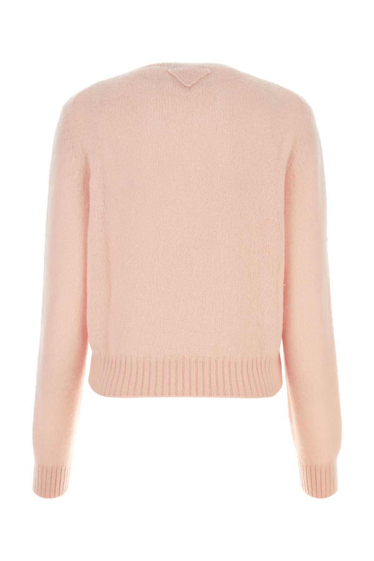 Shop Prada Pink Cashmere Sweater In Alabastro