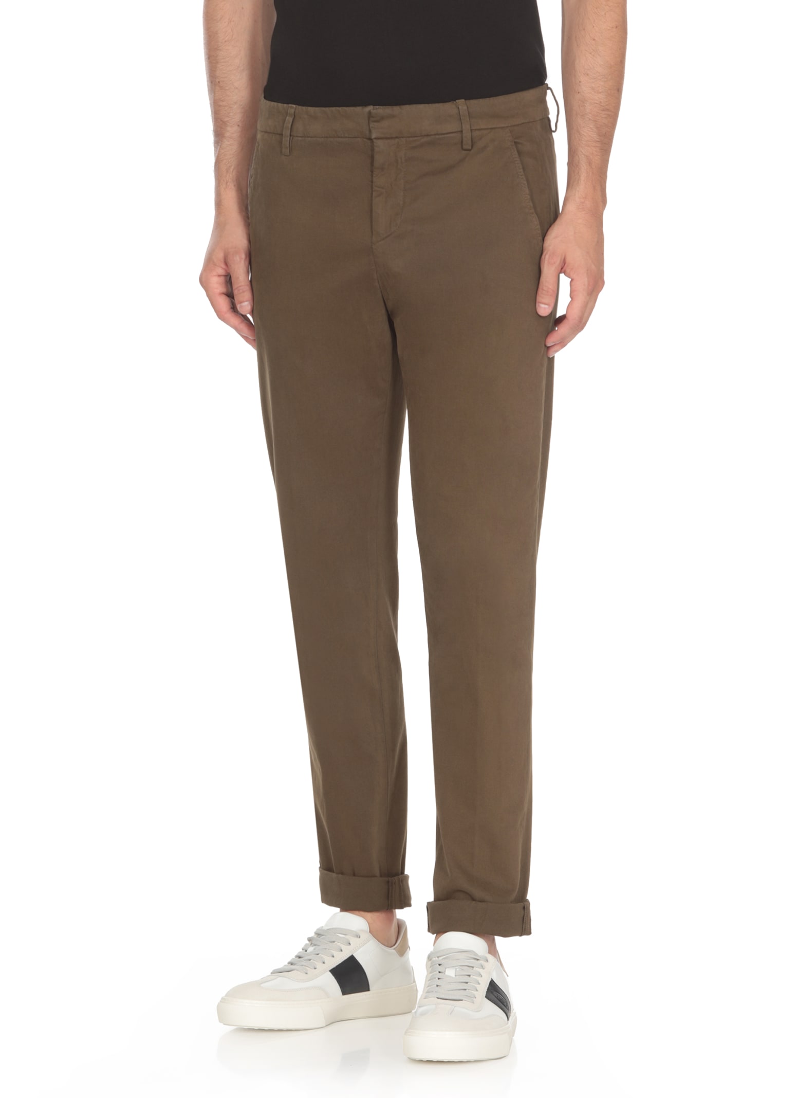 Shop Dondup Gaubert Pants In Brown