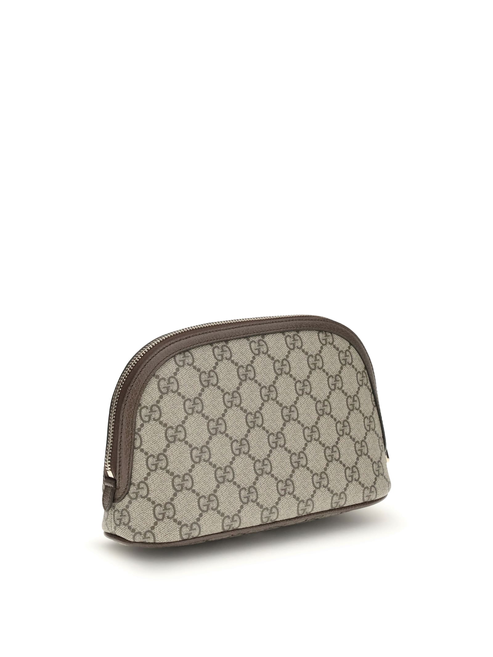 Gucci Small Ophidia Double G Zip-fastening Bag In Brown