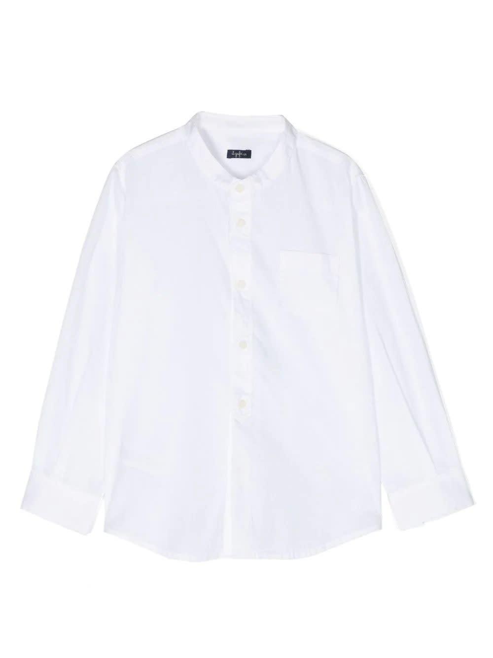 Shop Il Gufo White Cotton Shirt