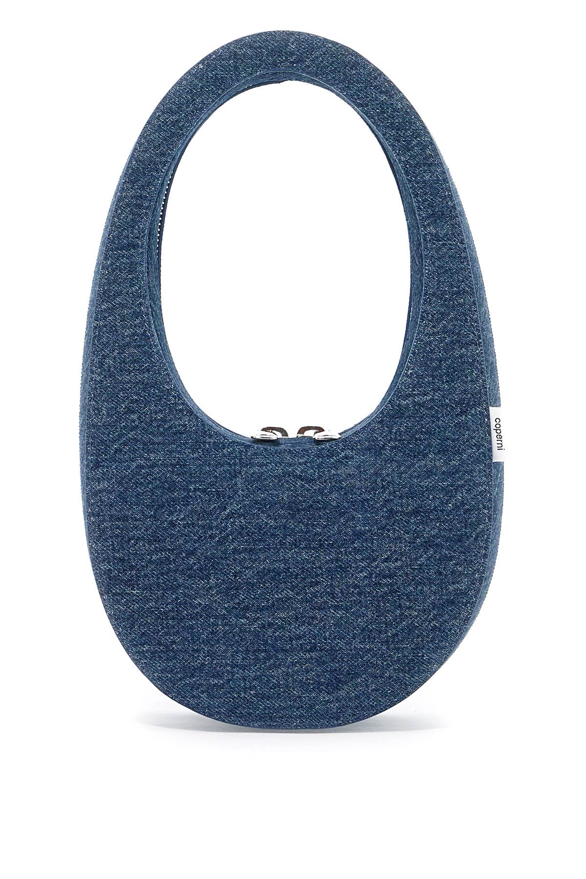 Shop Coperni Swipe Mini Hobo Bag In Blue (blue)