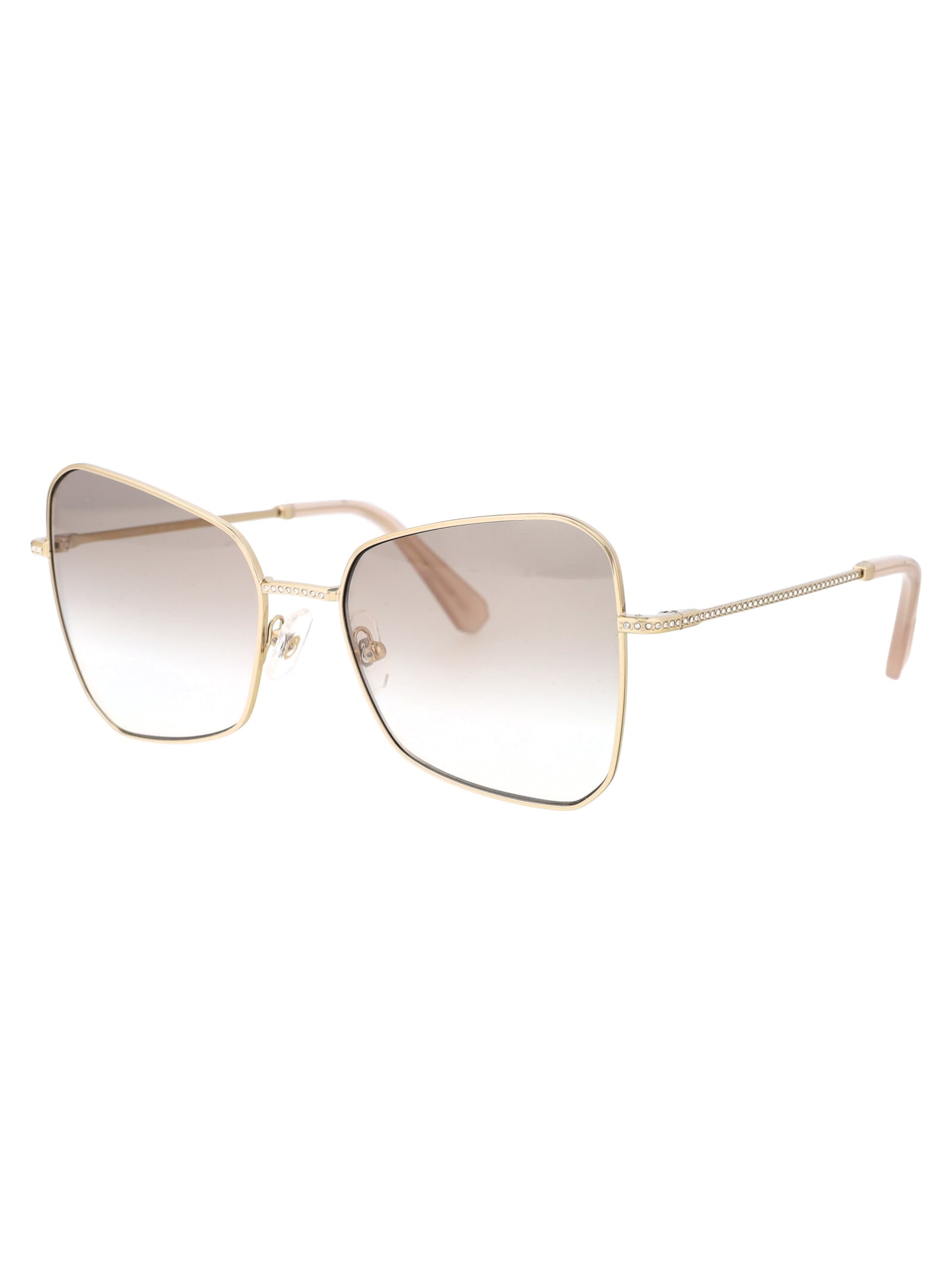 Shop Swarovski 0sk7008 Sunglasses In 401311 Pale Gold