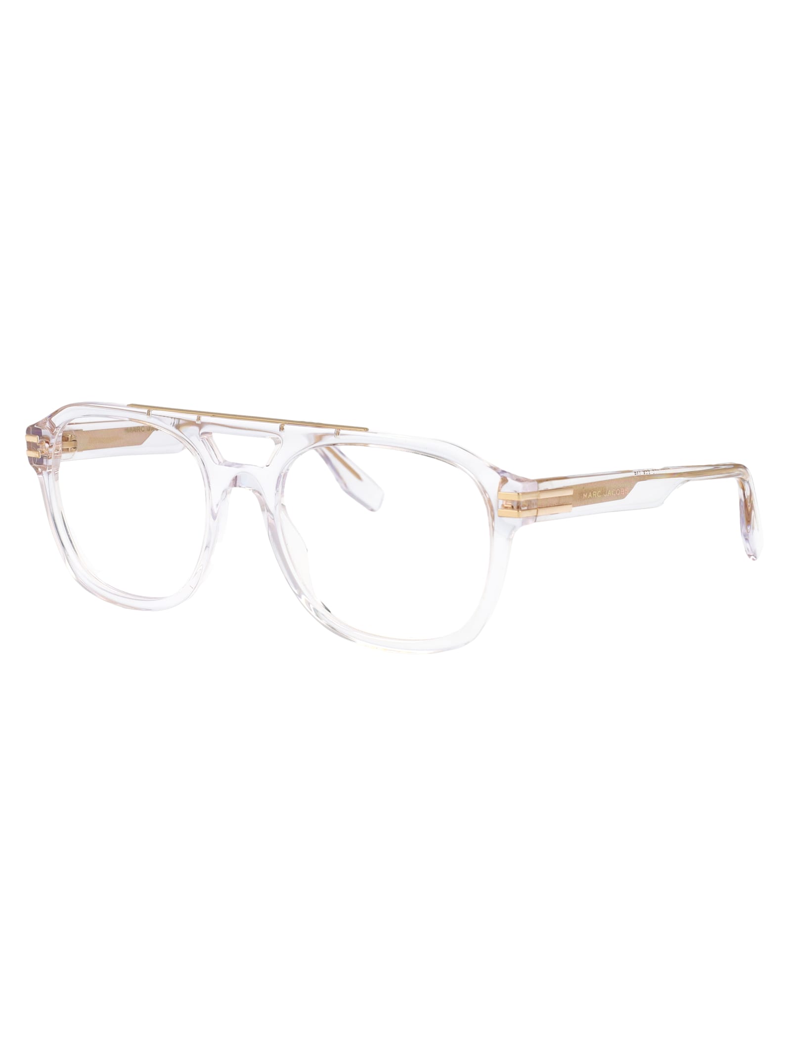 Marc Jacobs Crystal Acetate Glasses In Metallic