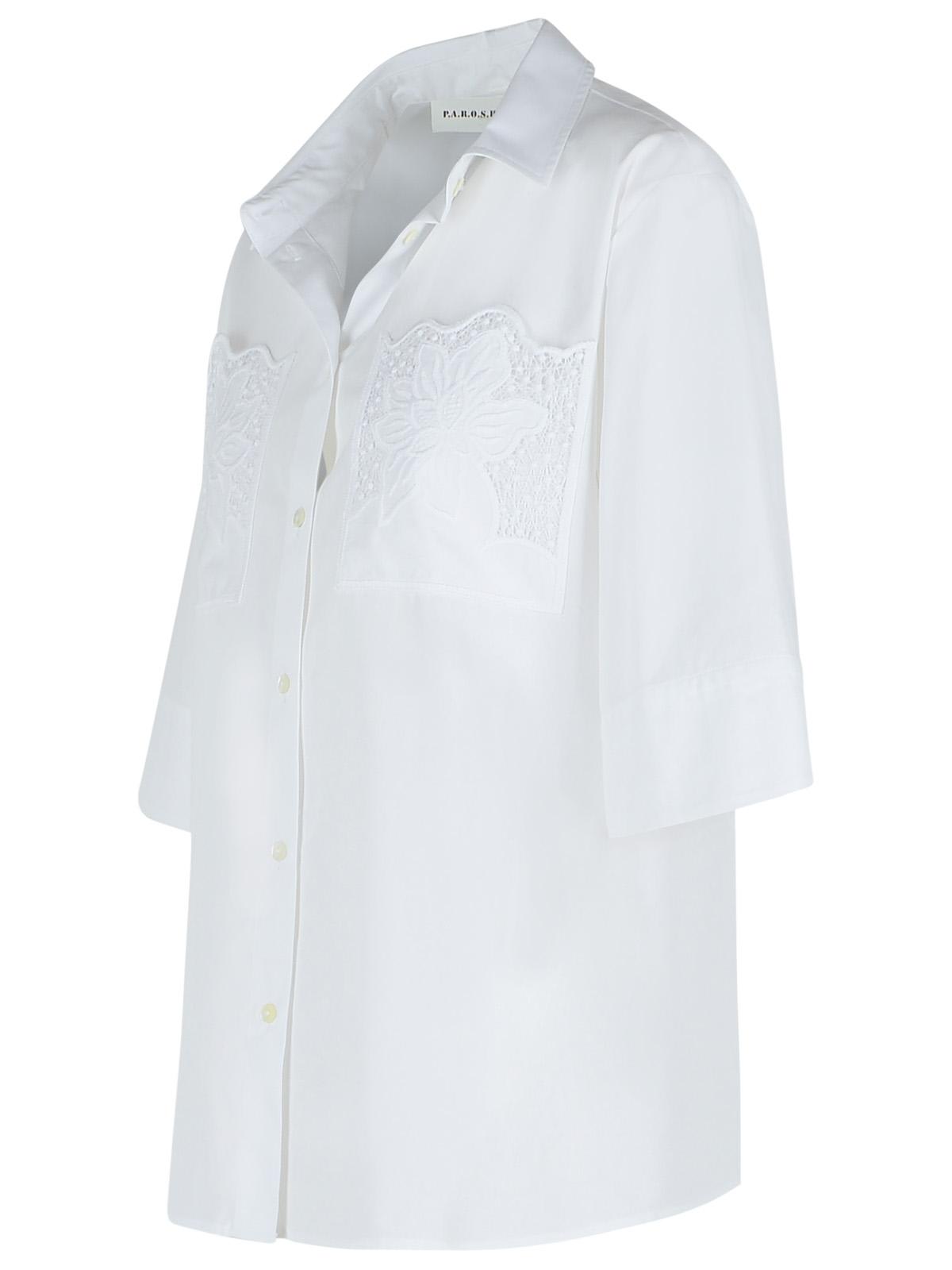 P.a.r.o.s.h White Cotton Shirt In Bianco