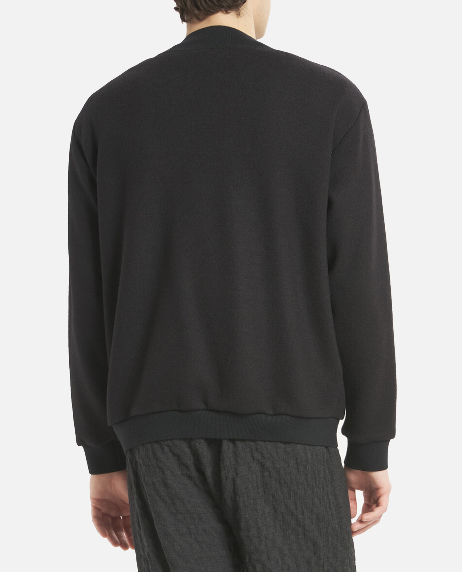 Barena Venezia Ribbed Long-sleeved Sweater In Black